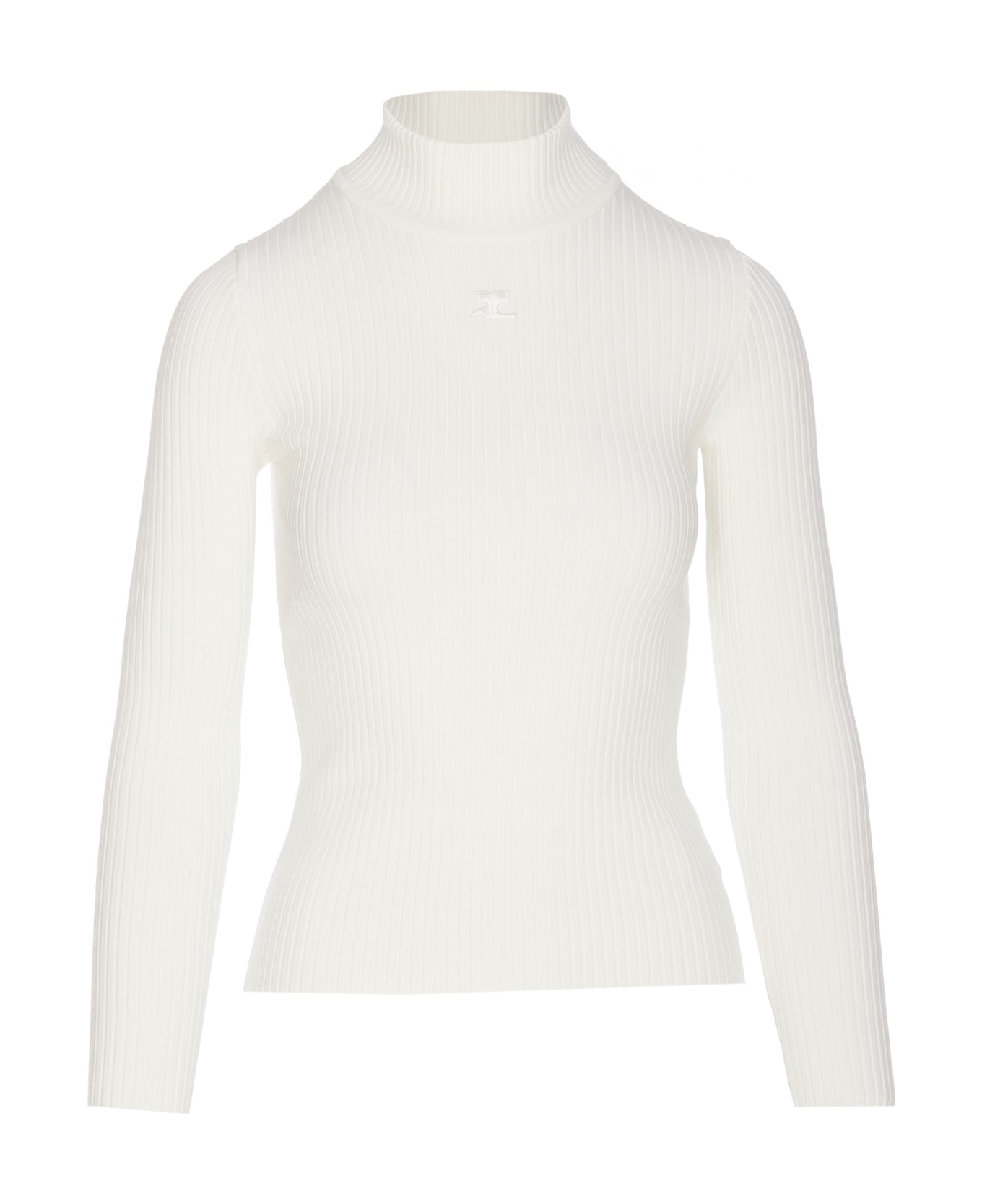 Courrèges Reedition Knit Sweater - White