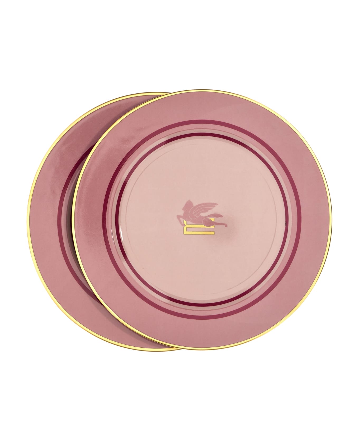 Etro Logo Placeholder 2-plate Set - Pink