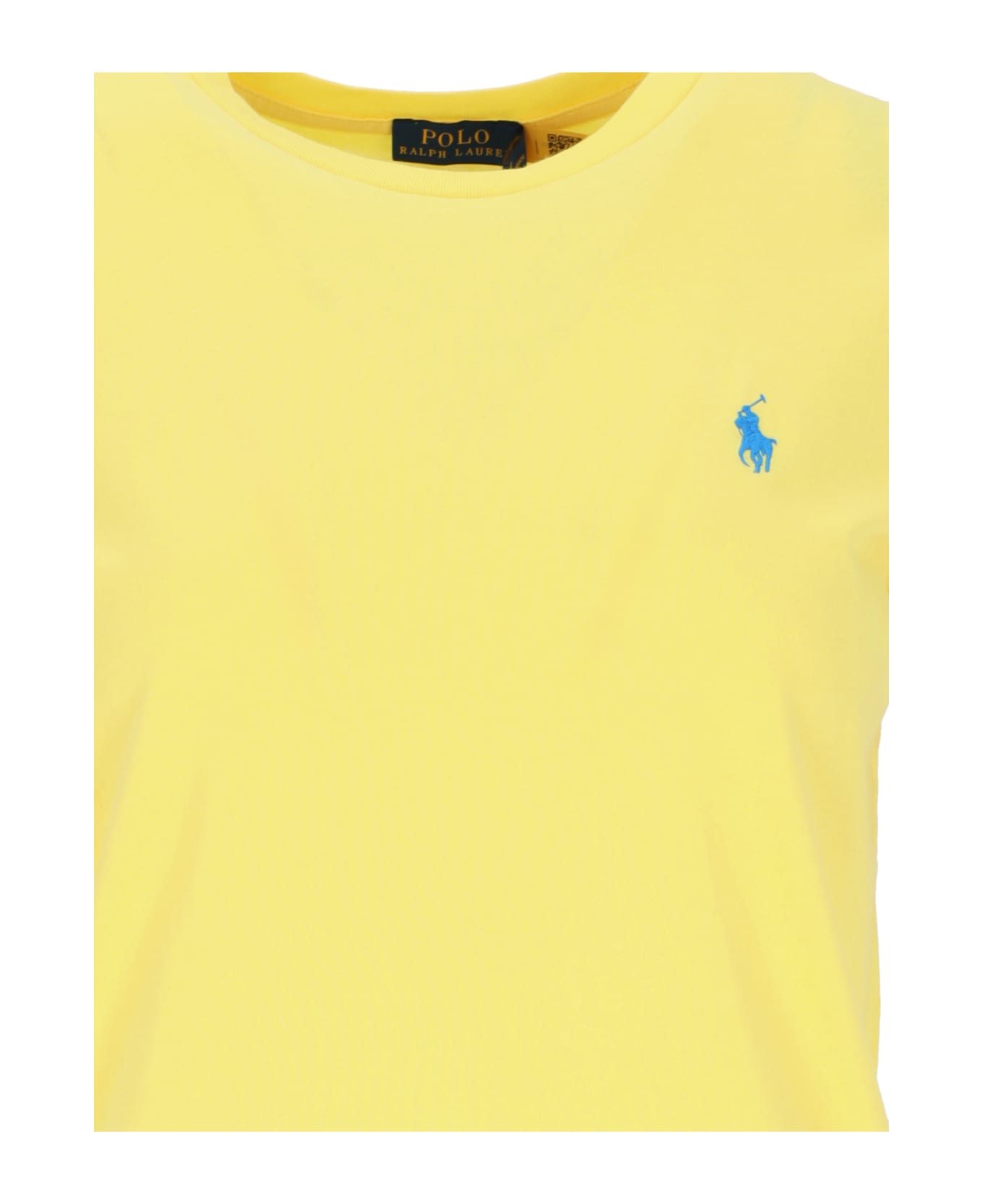 Polo Ralph Lauren Logo Round Neck T-shirt - Yellow Tシャツ