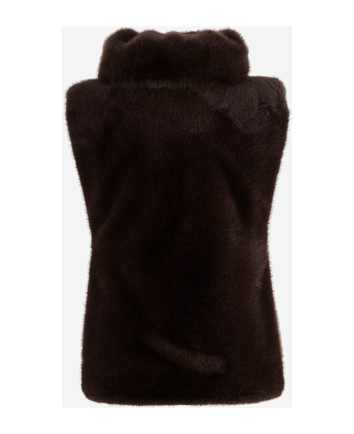 DARKPARK Synthetic Fur Vest - Brown