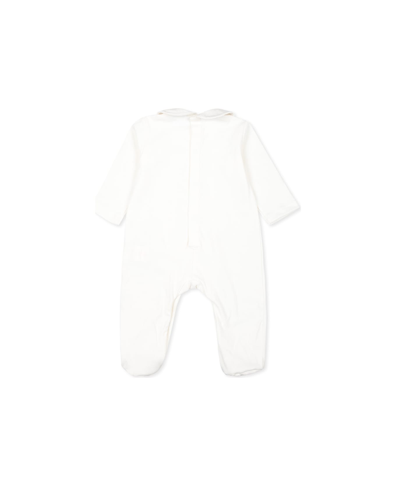 Dolce & Gabbana White Babygrow Set For Babykids With Logo Dg - White