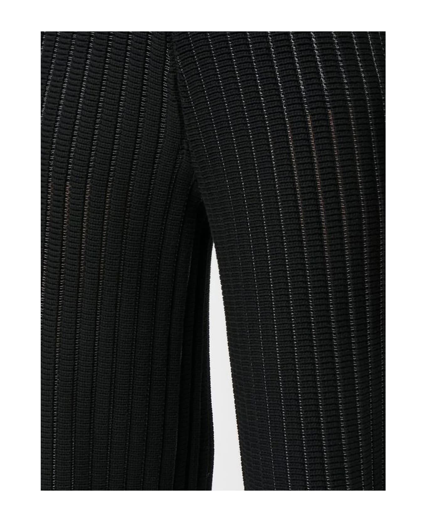 Fabiana Filippi Black Cotton Blend Trousers Jean - Nero