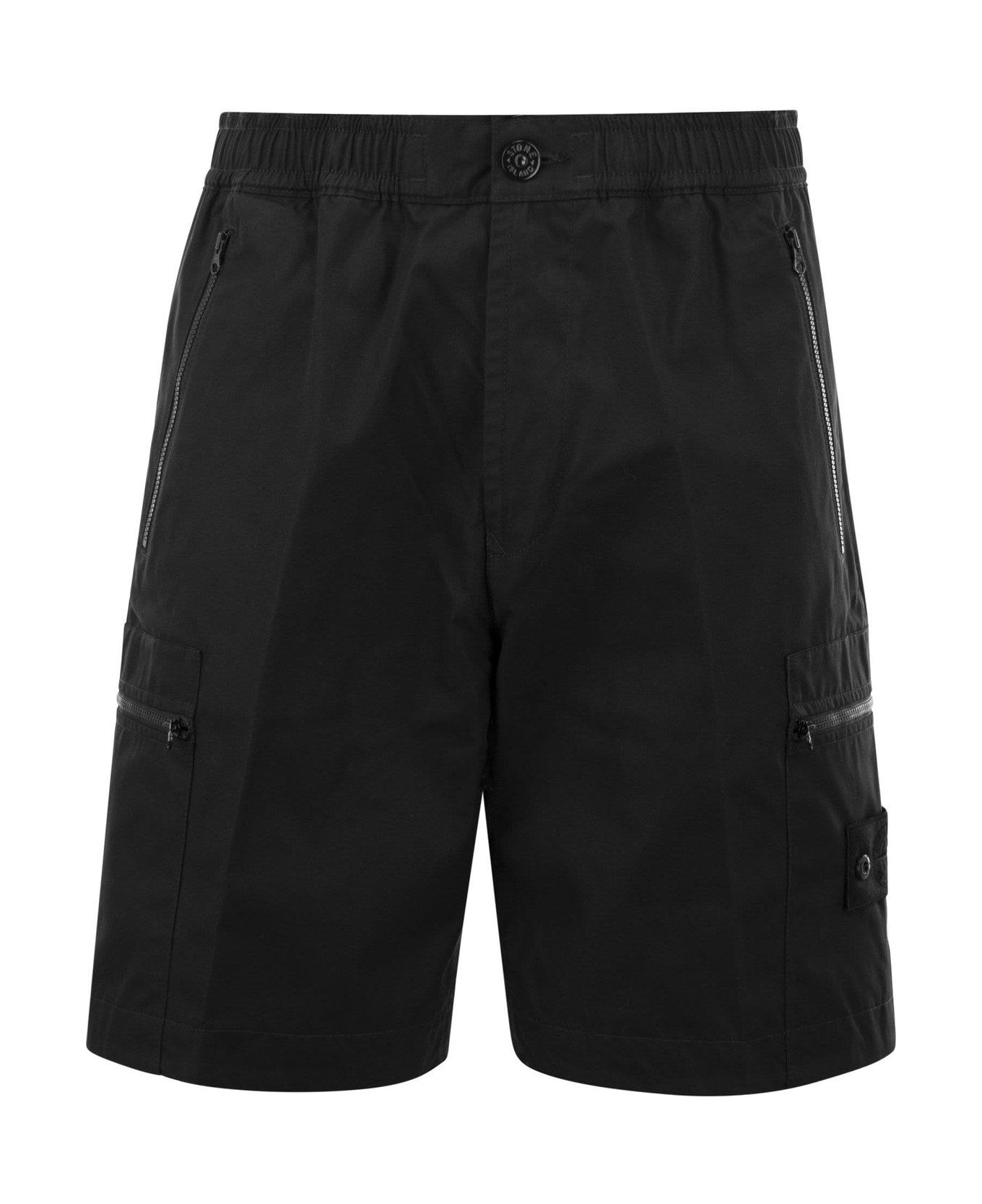 Stone Island Ghost Bermuda Shorts - BLACK
