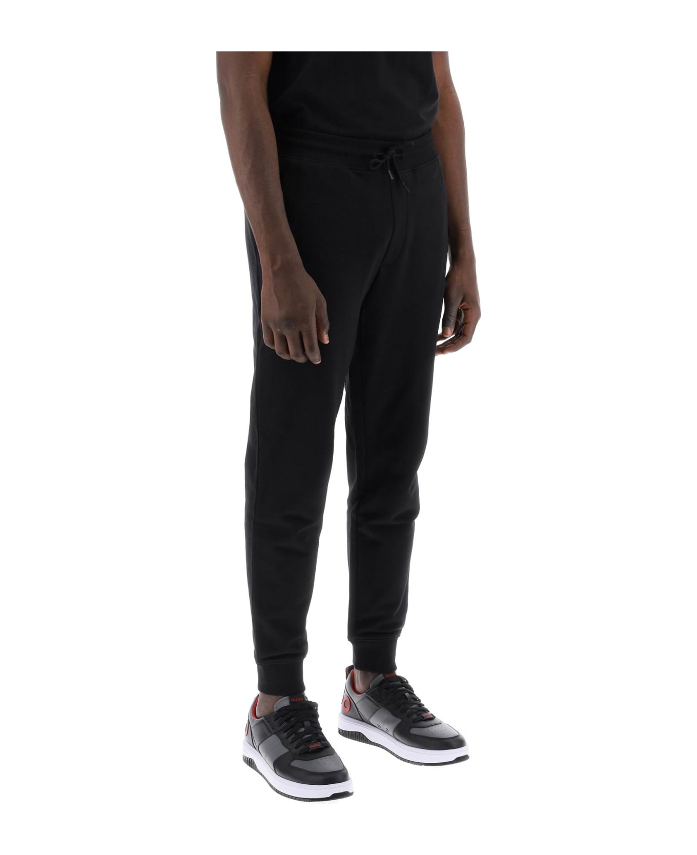 Hugo Boss Cotton Doak Jogger Pants - BLACK 009 (Black)