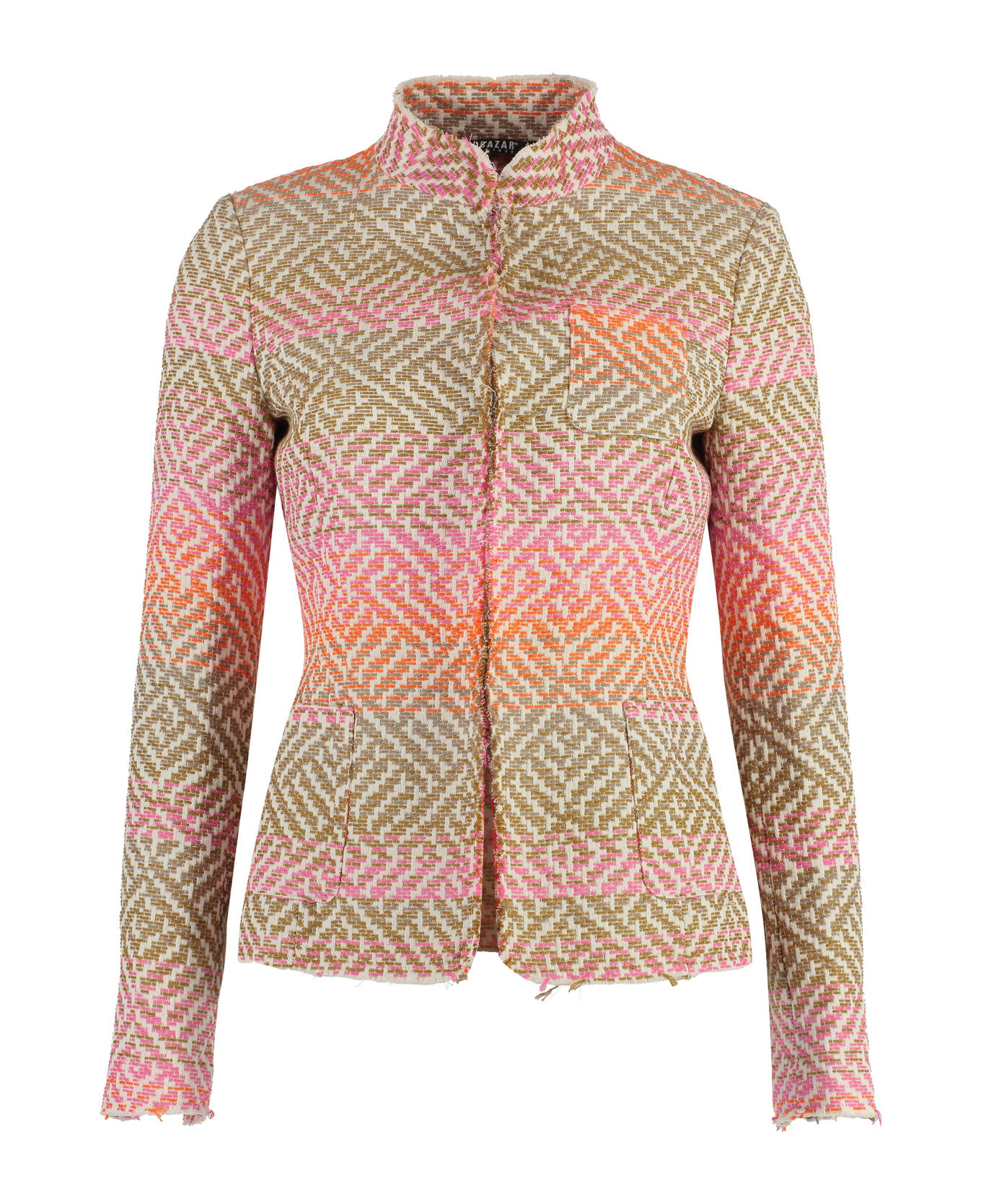 Bazar Deluxe Cotton Blend Jacket - Multicolor