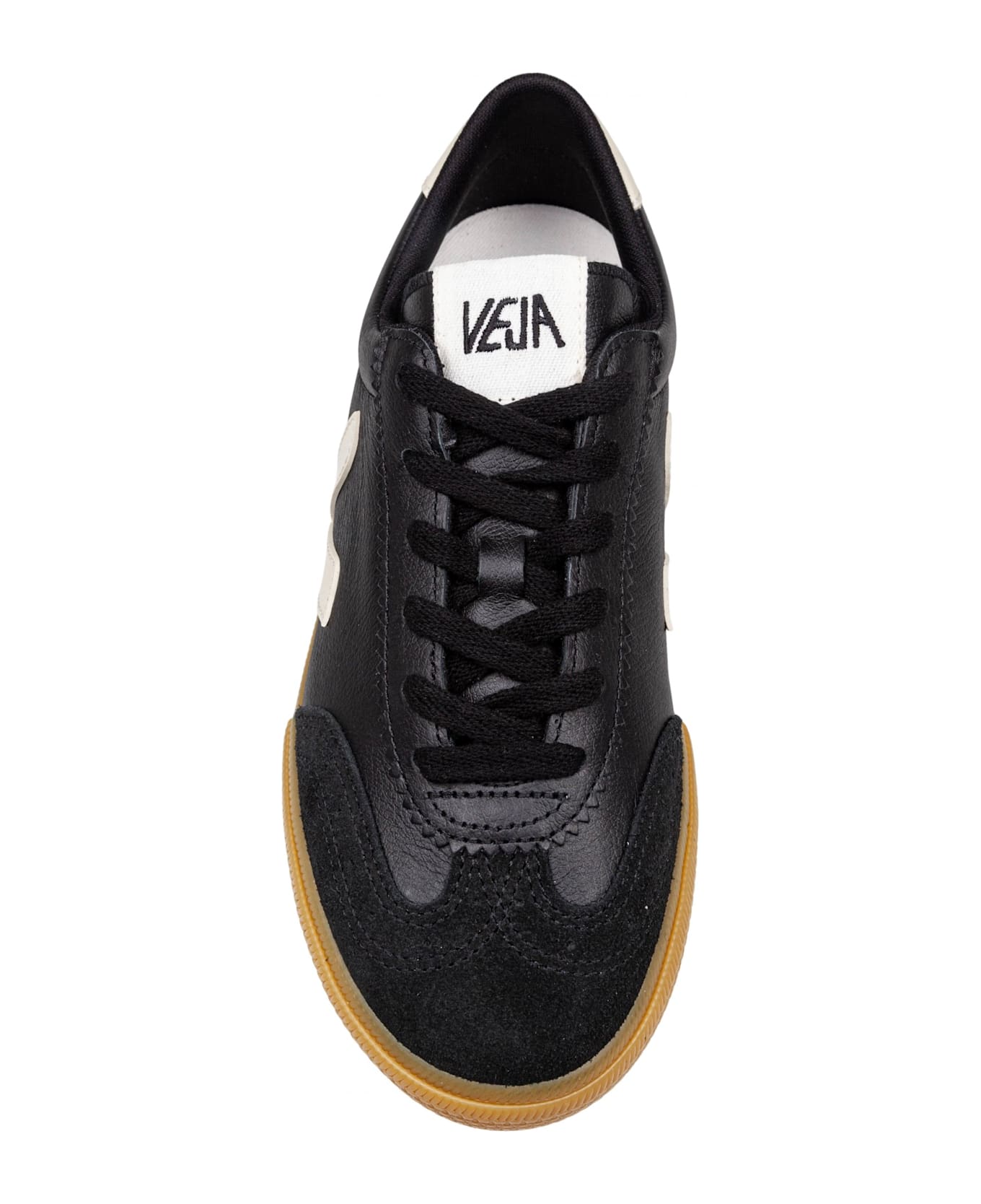 Veja Sneakers Volley Sneakers In Black Leather - BLACK