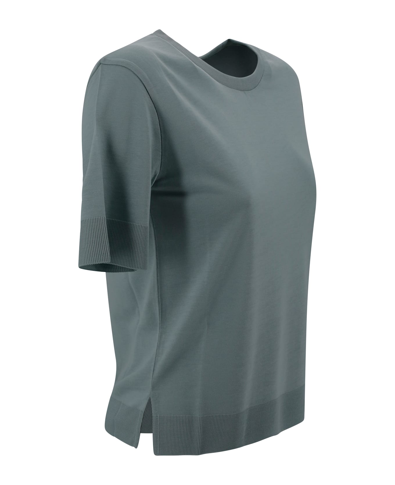 Herno Crew-neck T-shirt - Clear Blue