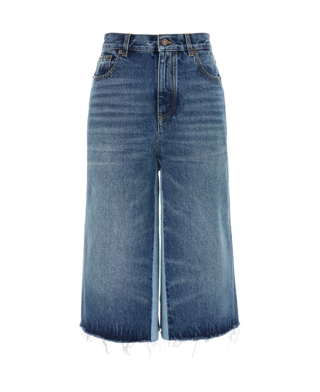 Chloé Denim Bermuda Shorts - DARKNIGHTBLUE
