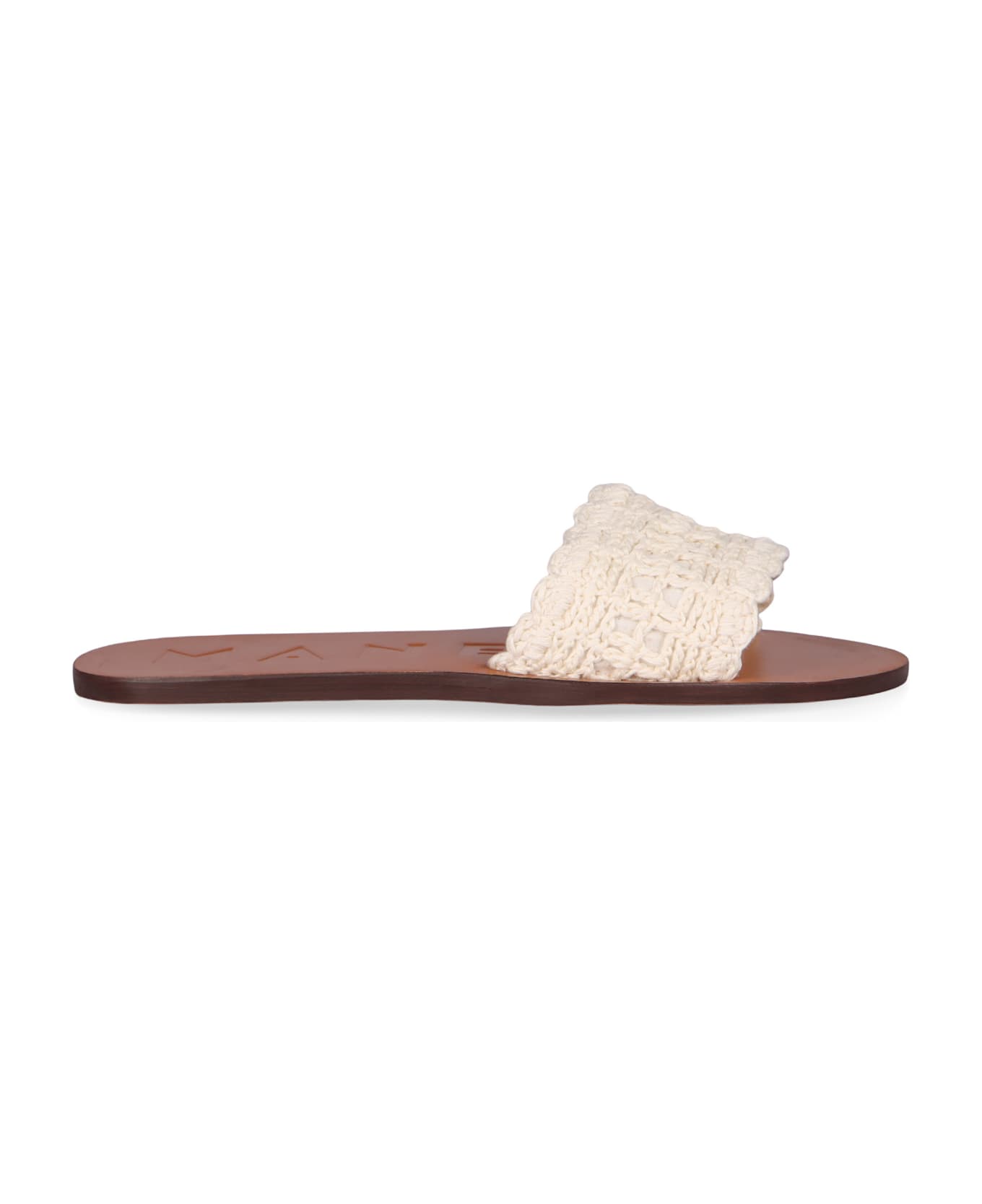 Manebi Flat Sandals - White