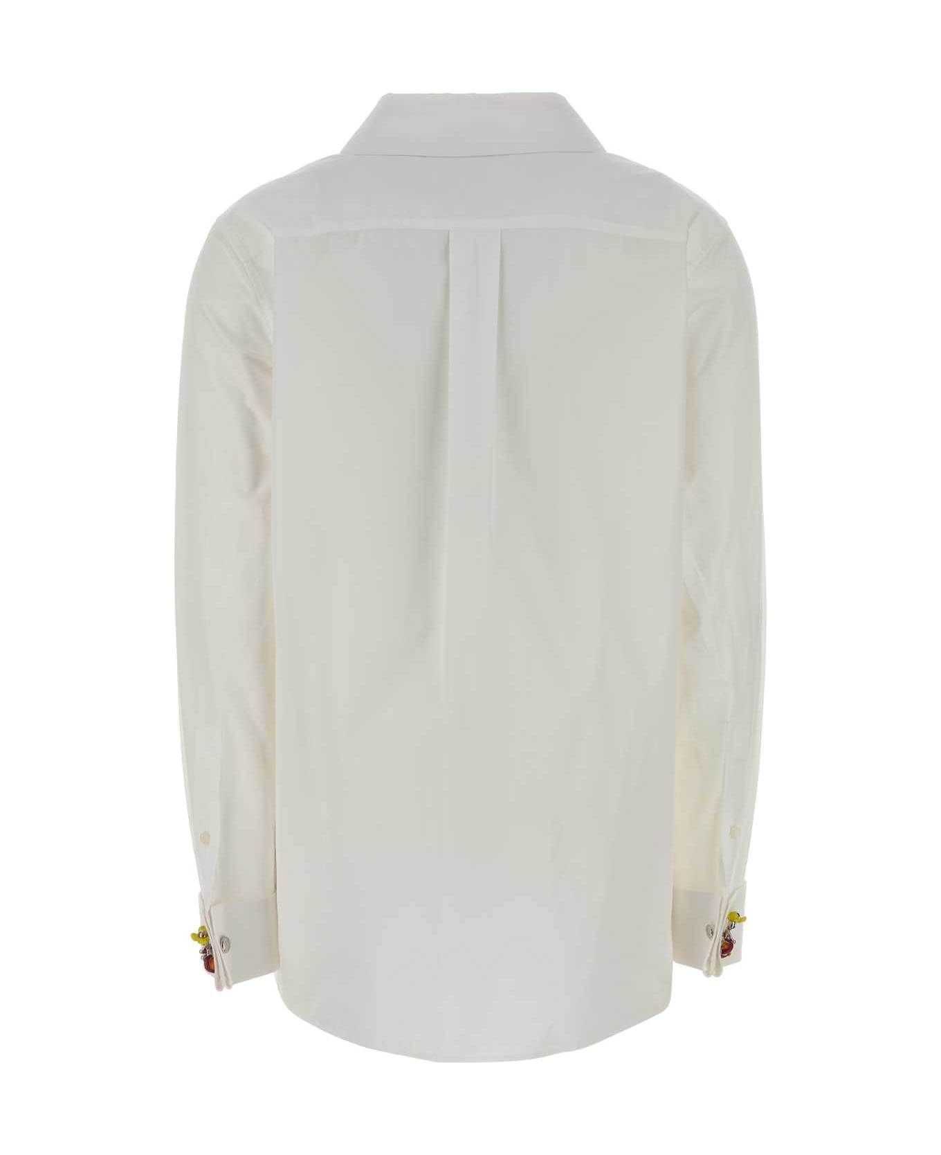 Loewe White Poplin Shirt - WHITE