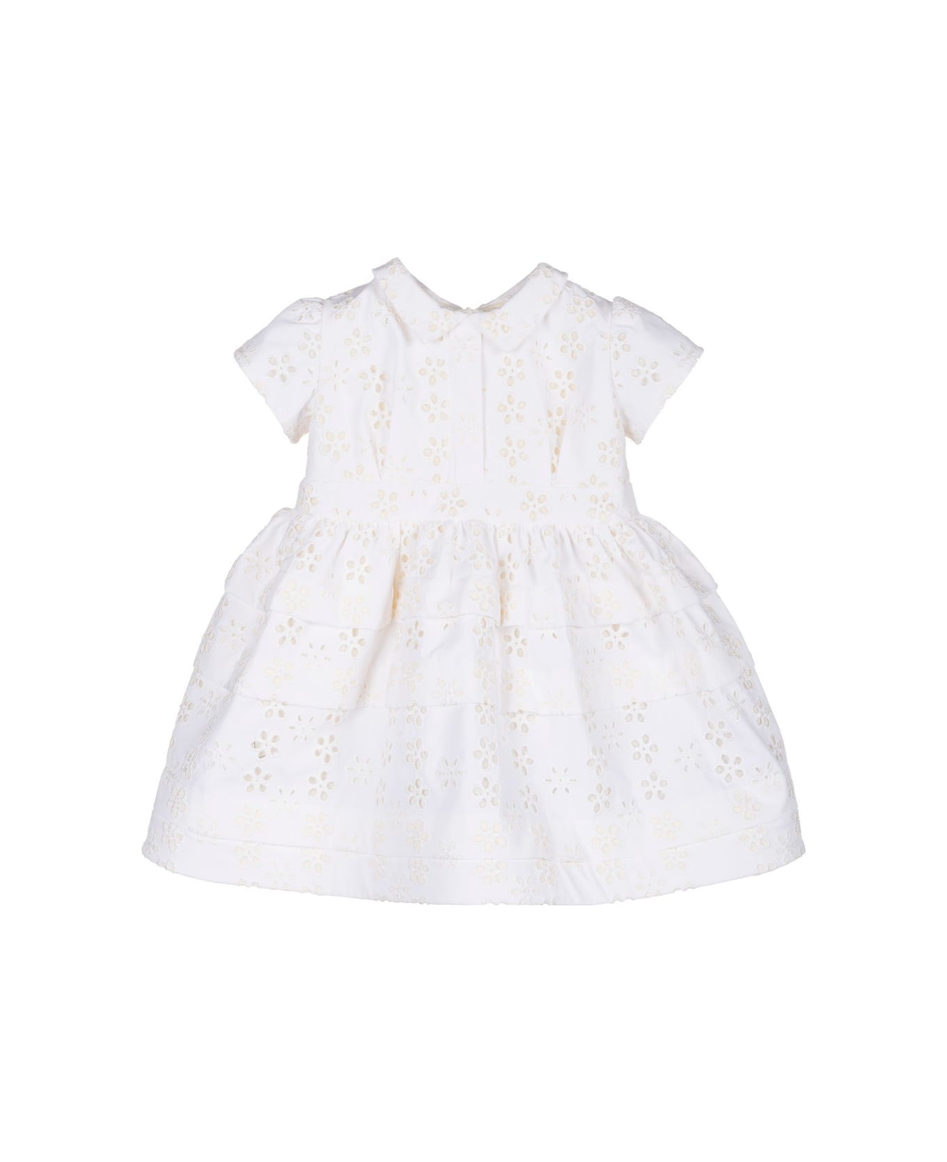 MiMiSol Embroidered Dress - White ボディスーツ＆セットアップ