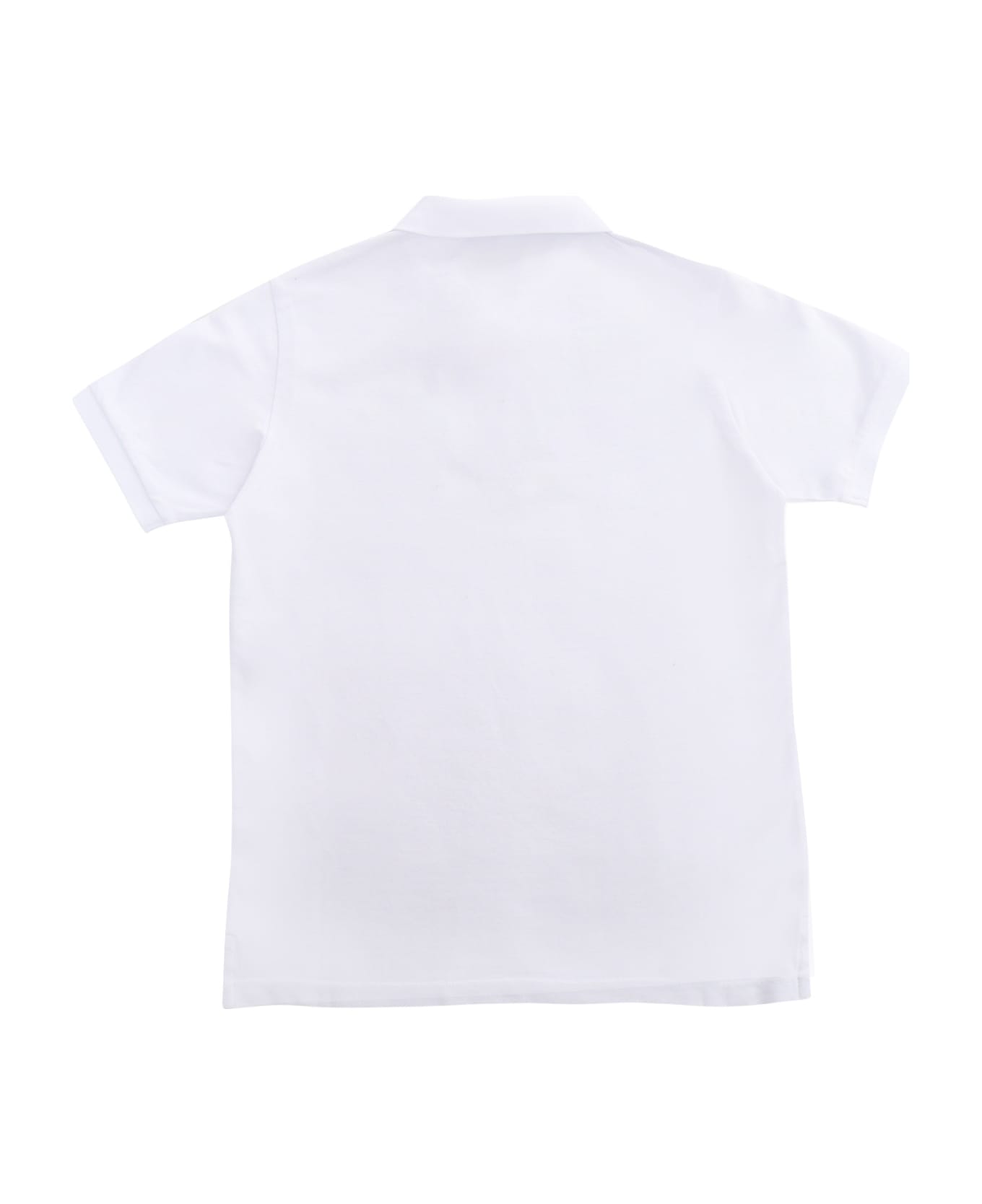 Stone Island Junior White Polo With Logo - WHITE Tシャツ＆ポロシャツ