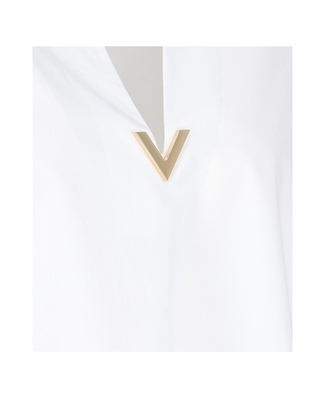 Valentino Logo Top - White