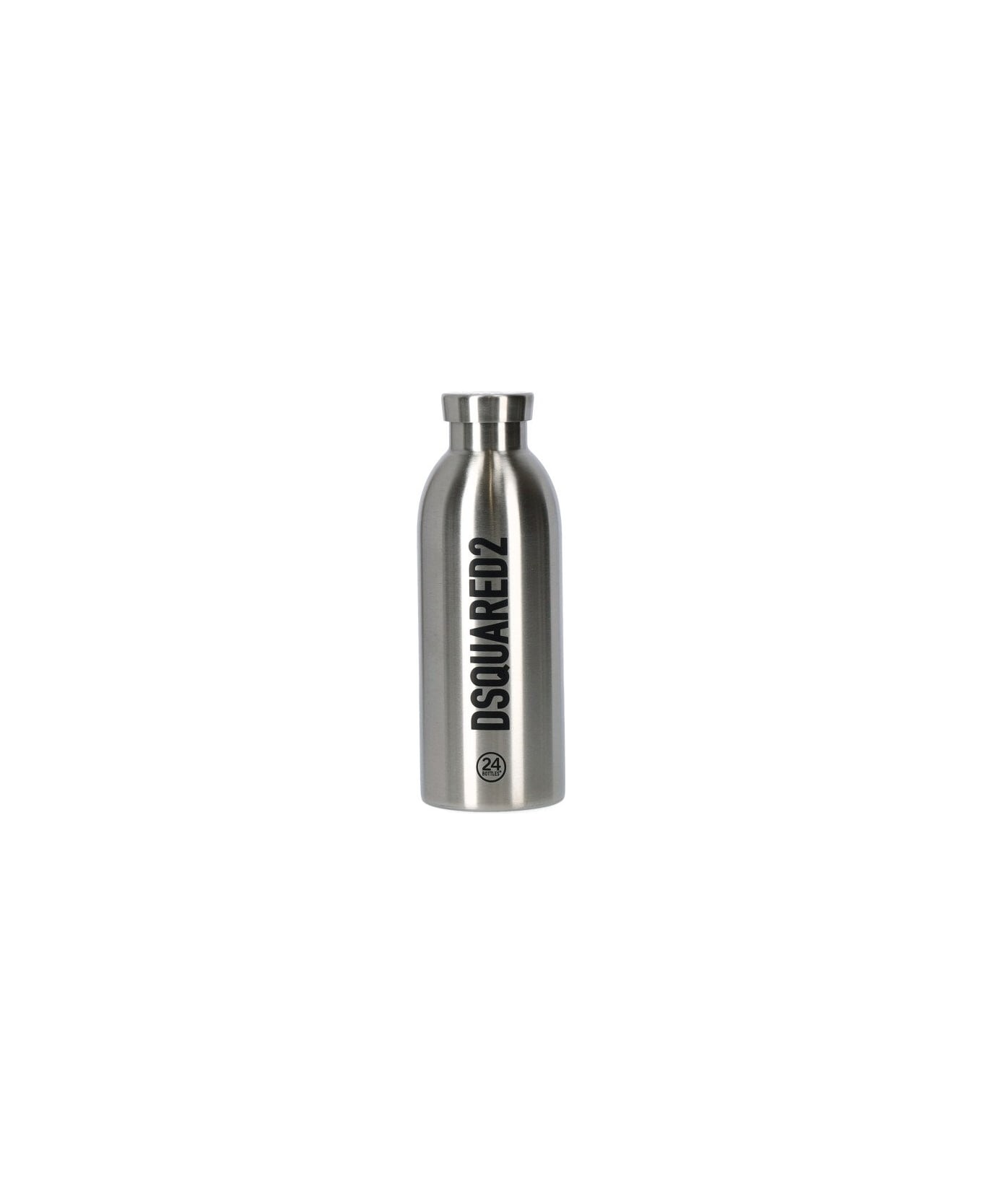 Dsquared2 Travel Lite Silver Water Bottle - Argento