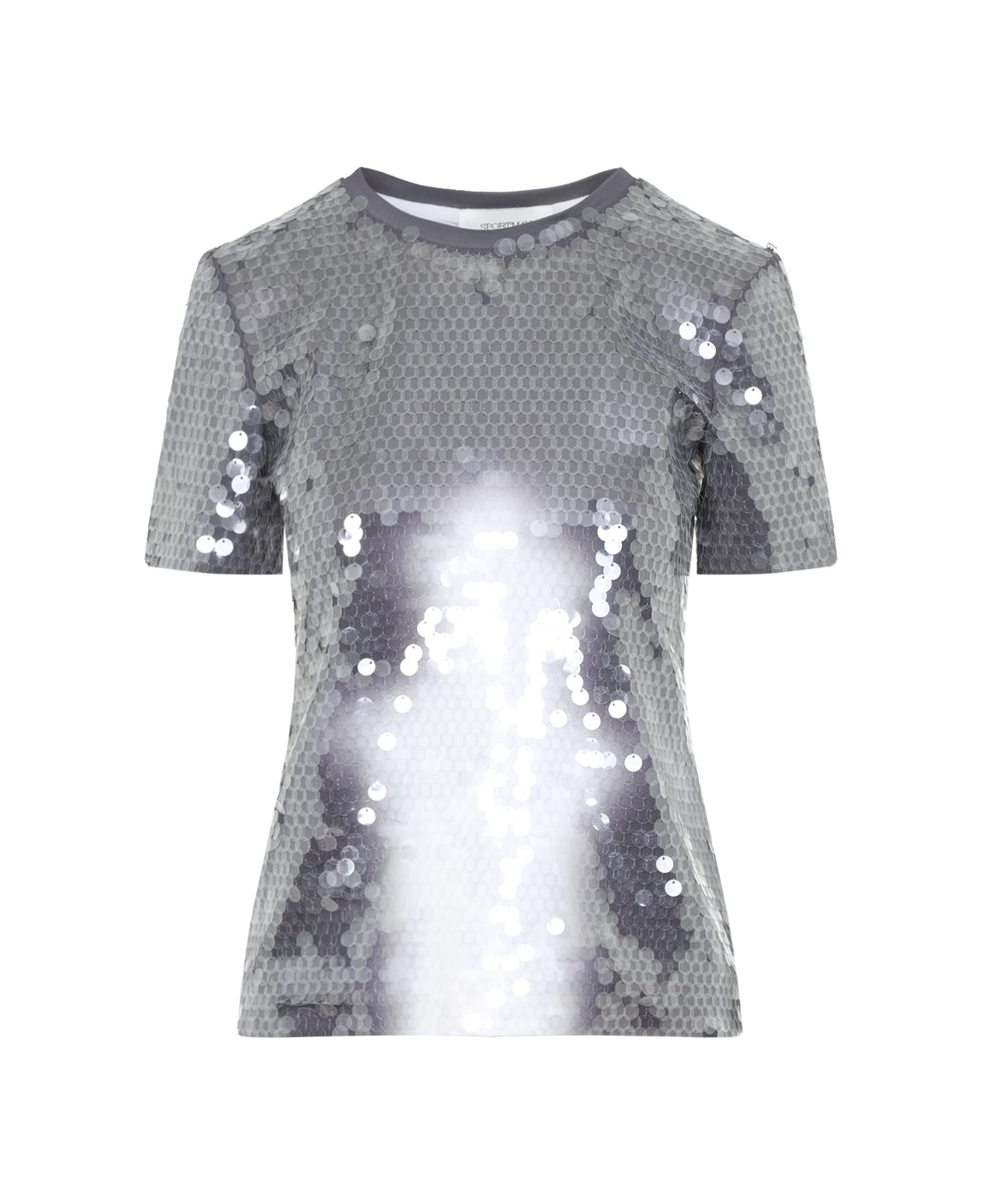 SportMax Kibbutz Sequined T-shirt - BLACK