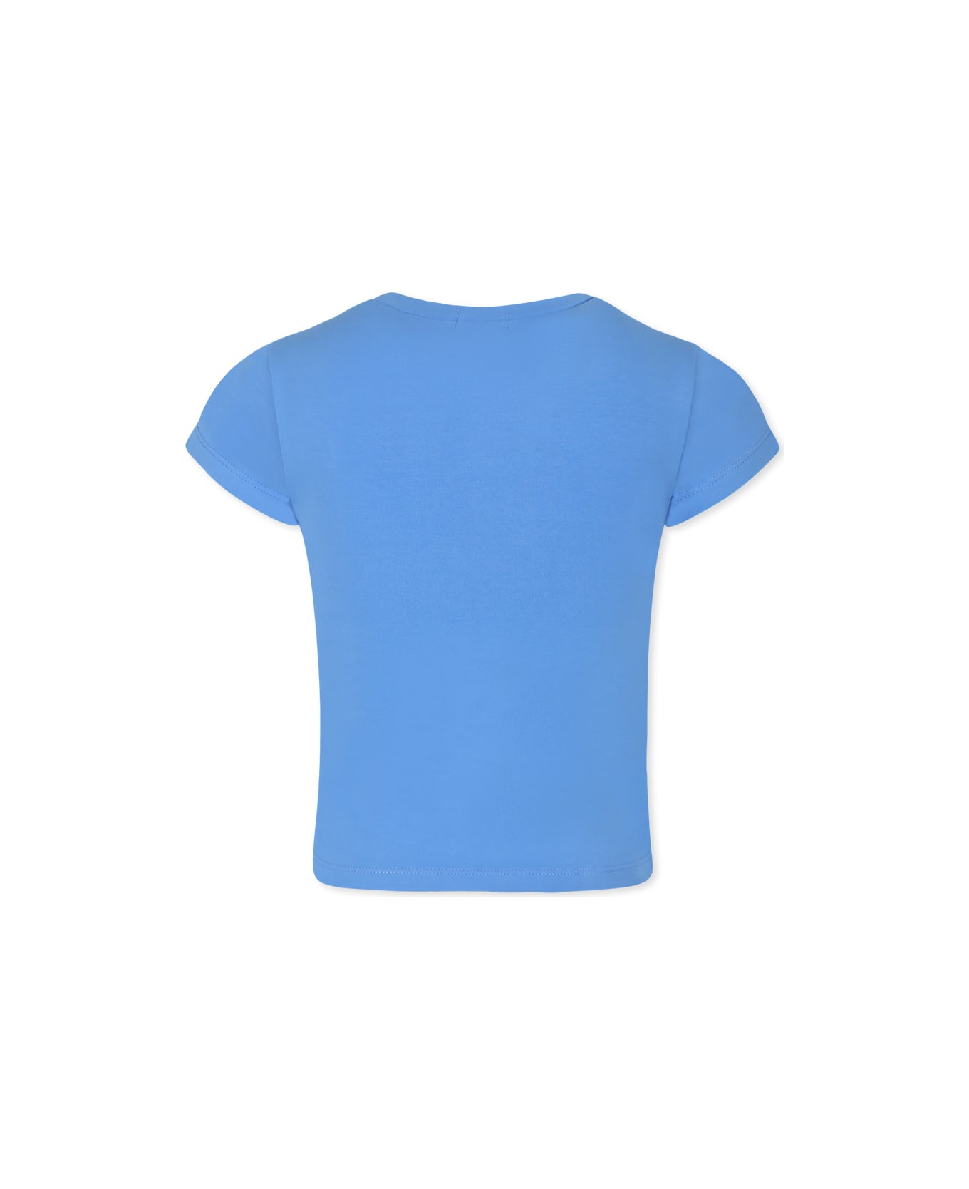 Billieblush Blue T-shirt For Girl With Hearts - Blue