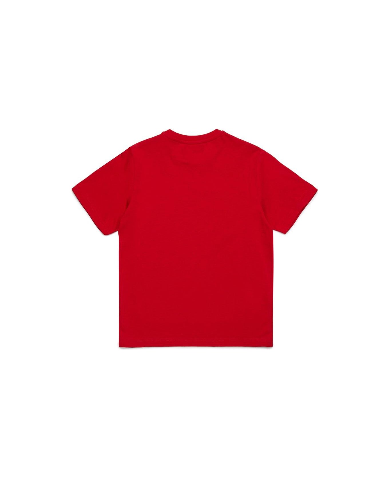Dsquared2 Logo Detailed Crewneck T-shirt - Red