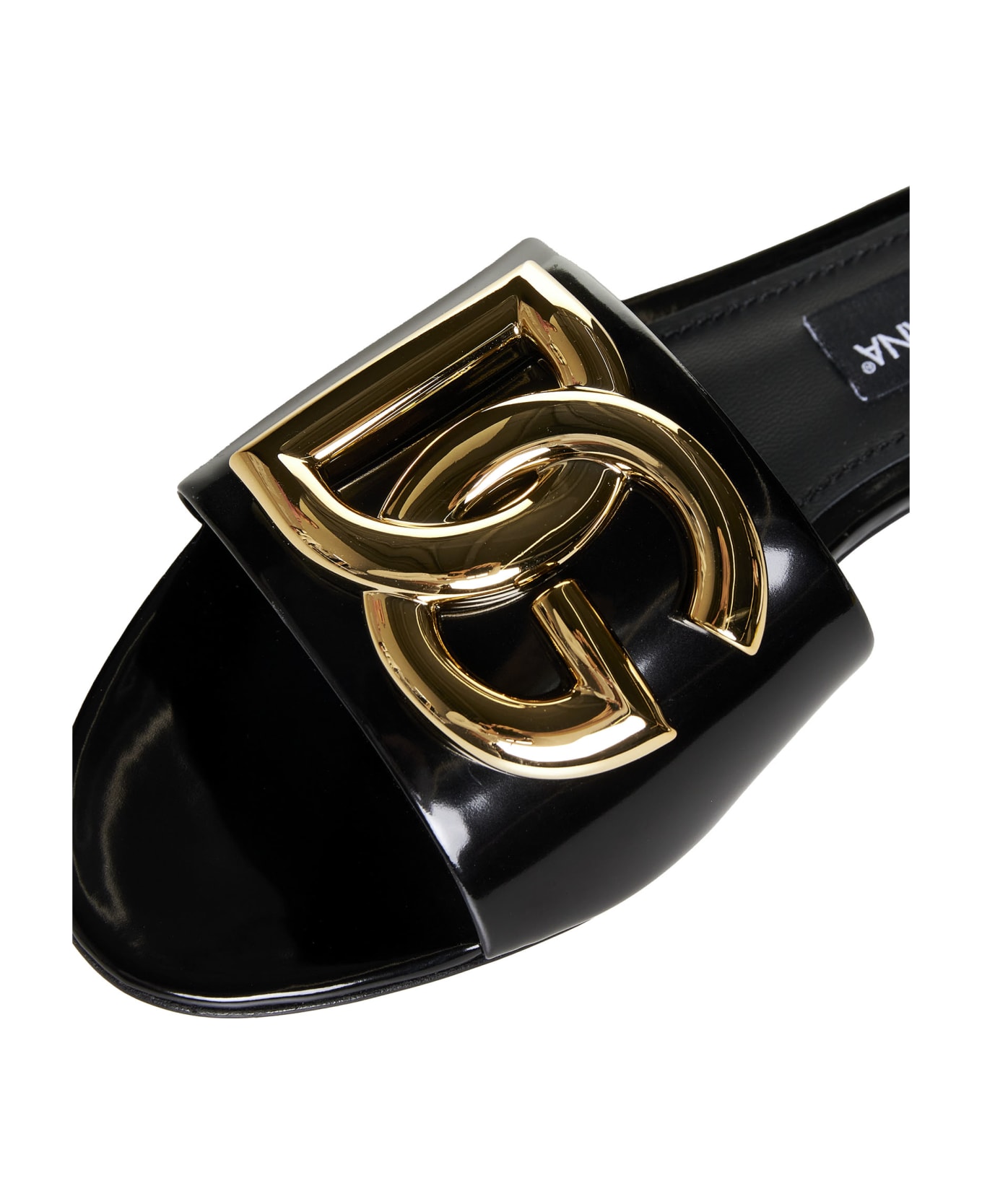 Dolce & Gabbana Dg Logo Slide - Black