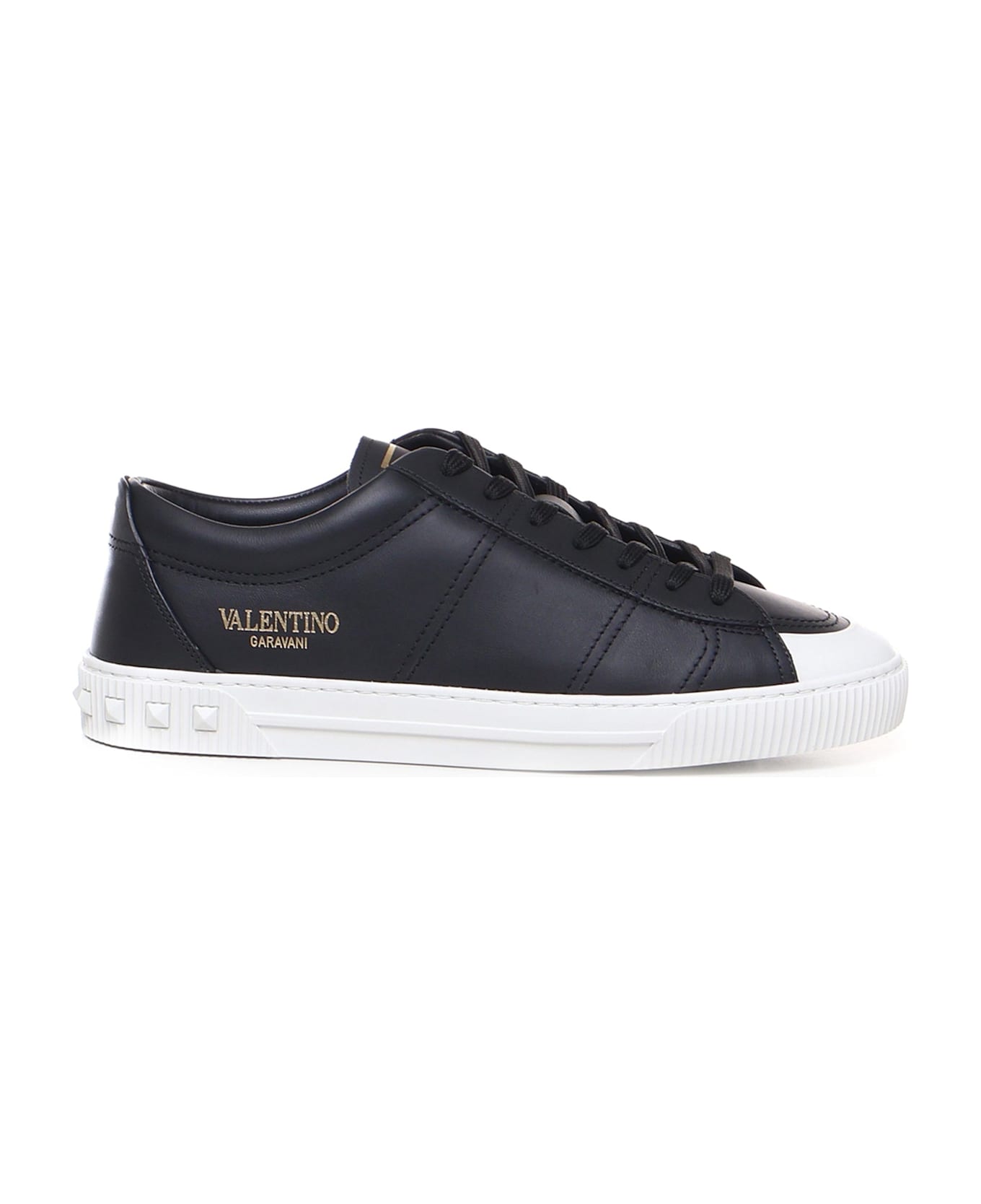 Valentino Garavani Garavani Leather Sneakers - Black