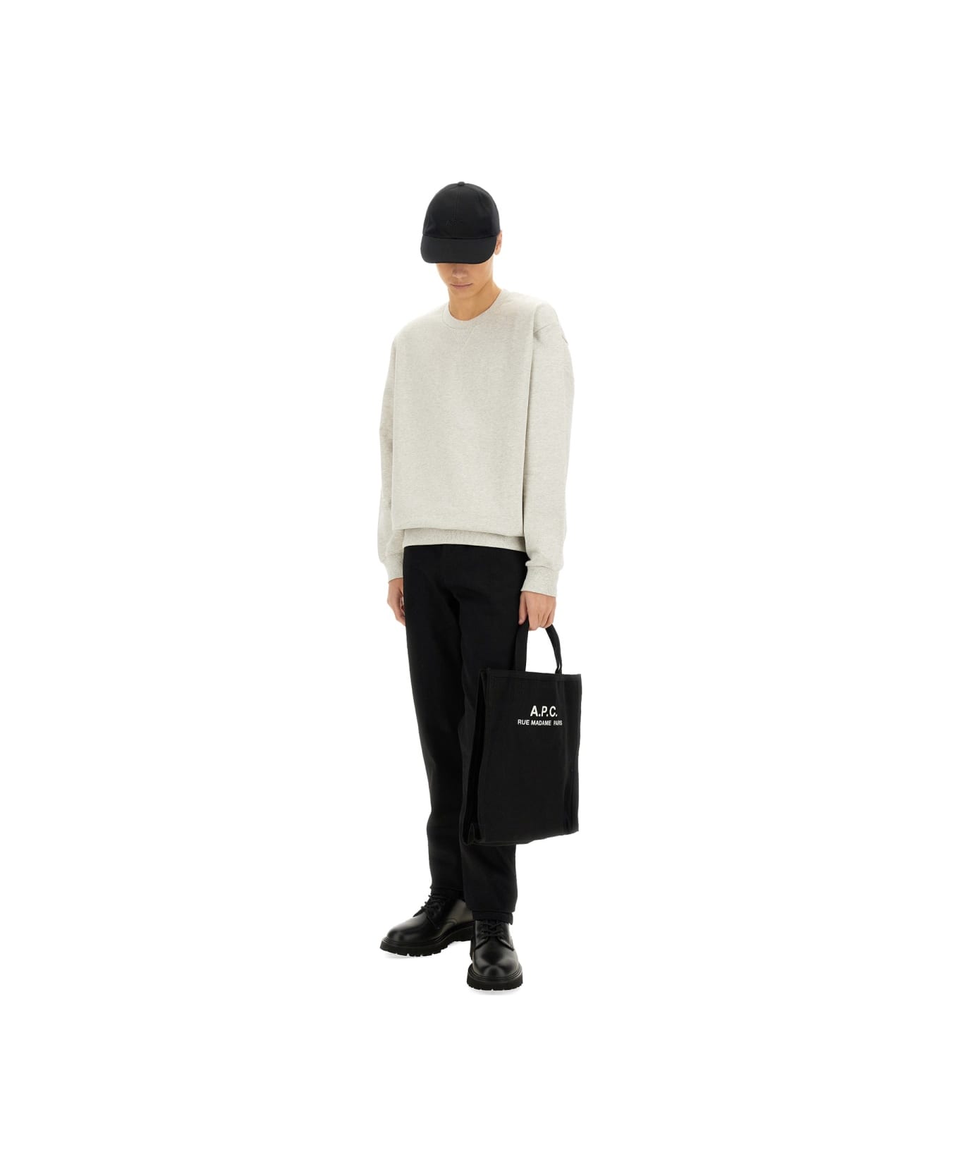 A.P.C. Sweatshirt With Logo - GREY