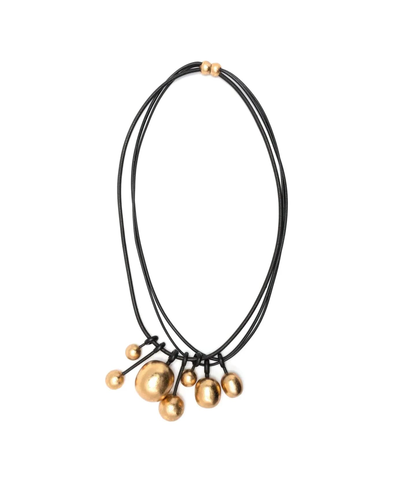 Monies Salix Necklace - Black And Gold ネックレス