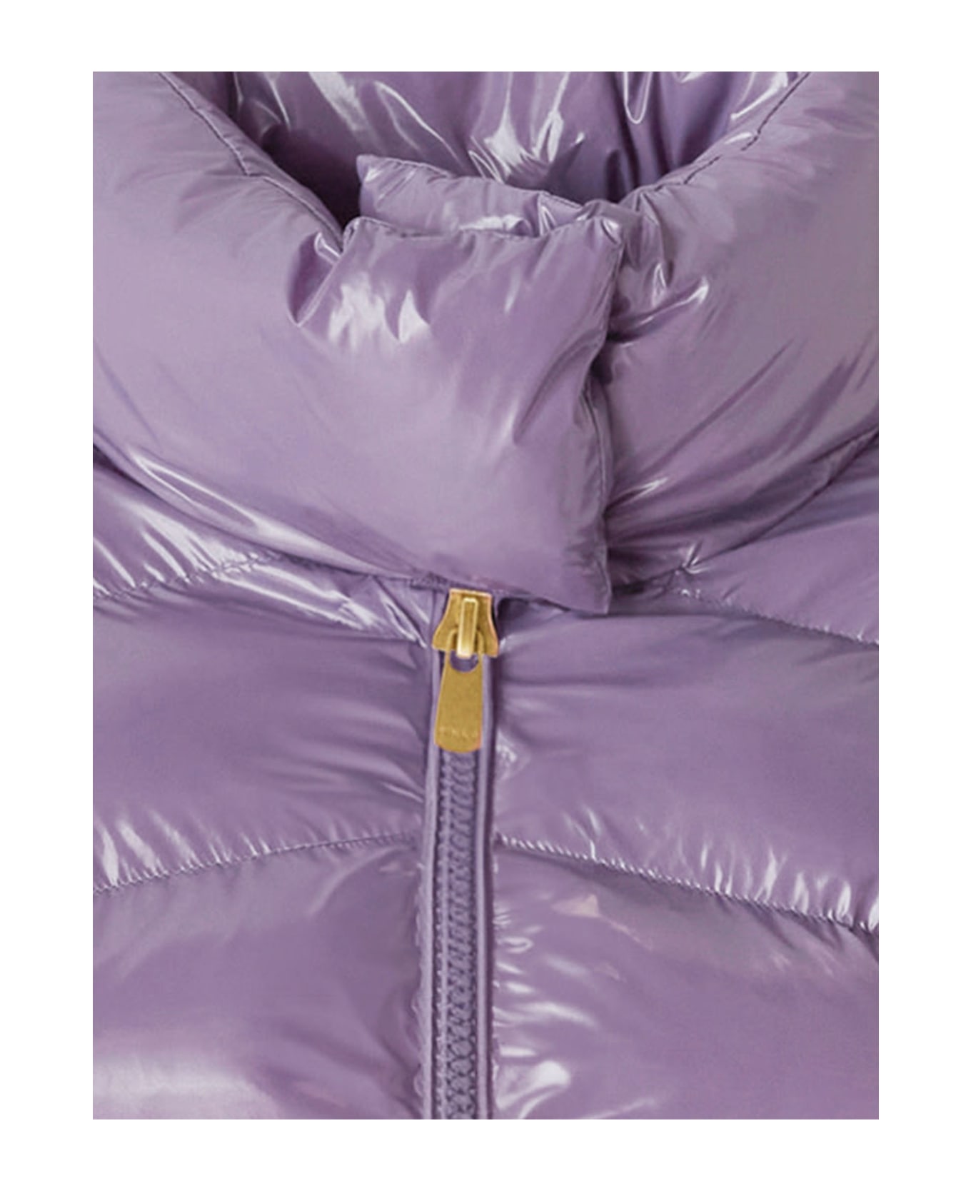 Pinko Glossy Nylon Padded Jacket - Purple