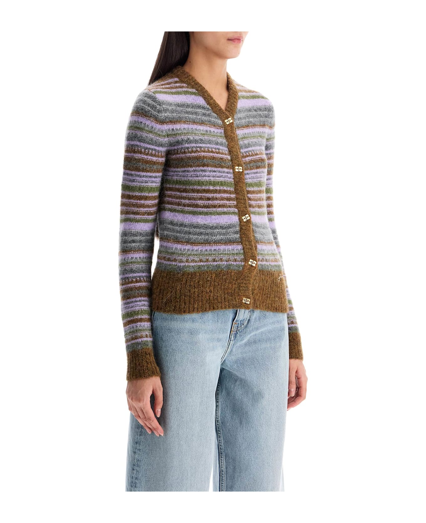 Ganni Cardigan - Military Olive