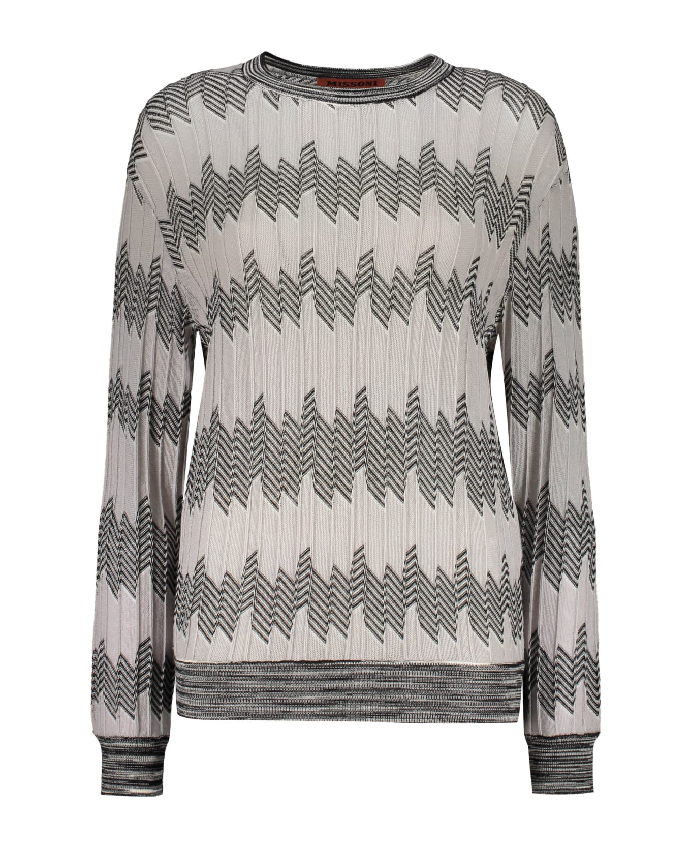 Missoni Crew-neck Wool Sweater - grey