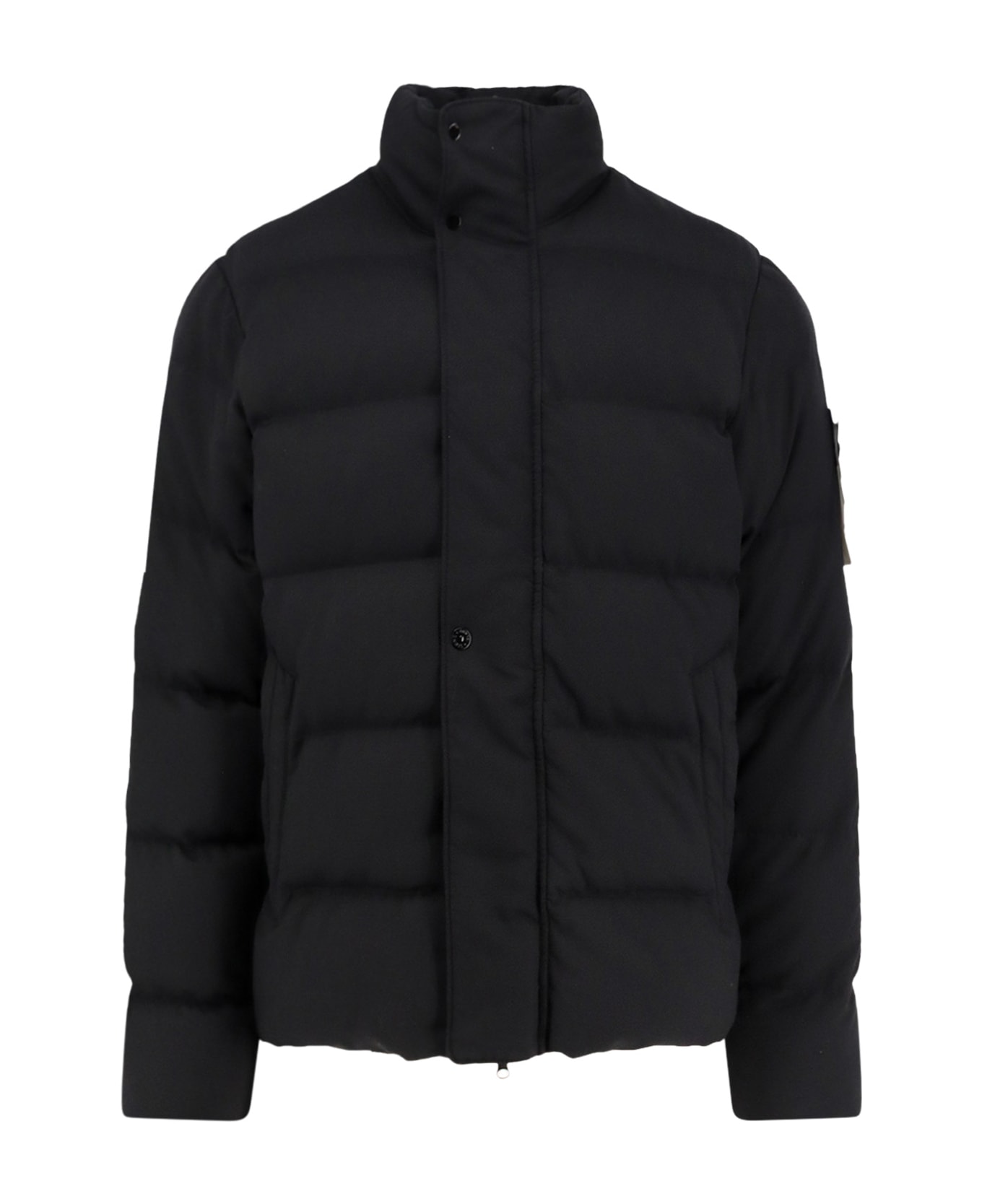 Stone Island Twill Wool-tc Ghost Piece Jacket - BLACK