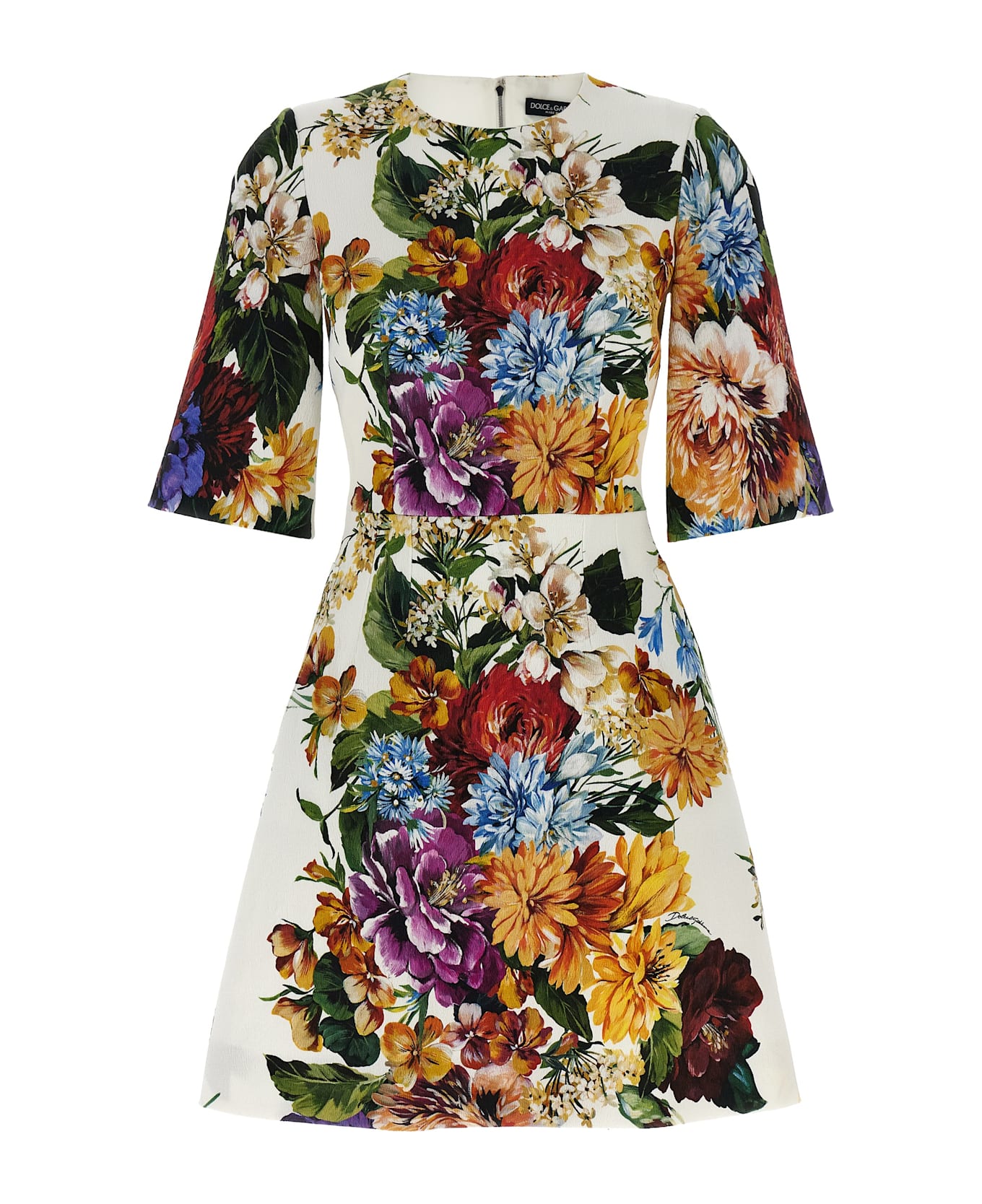 Dolce 
Gabbana Floral Bouquet Printed Dress - Multicolor