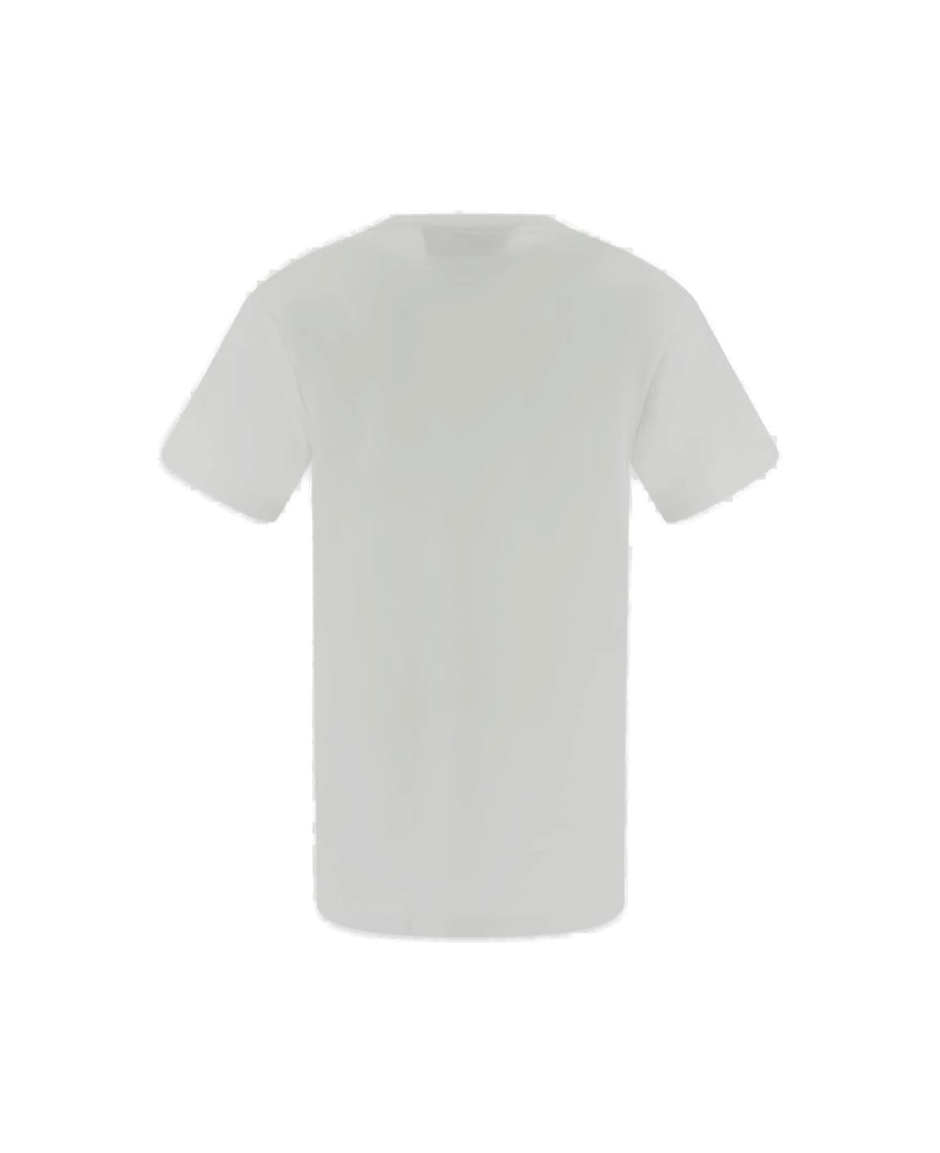 Moschino Logo Printed Crewneck T-shirt - Bianco