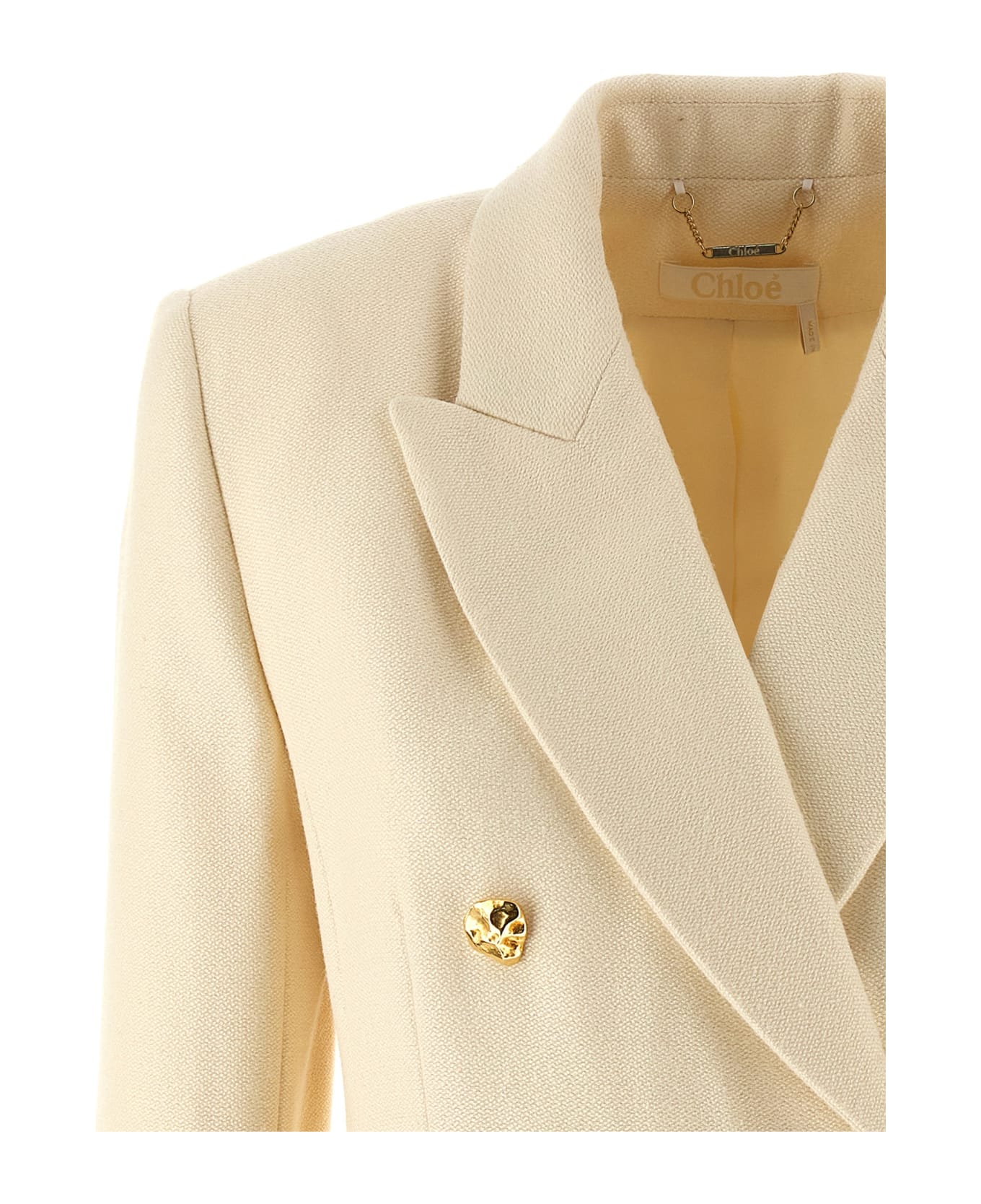 Chloé Tailored Double-breasted Blazer - White