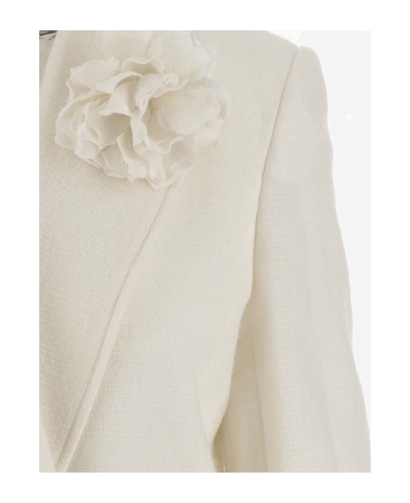 Chloé Wool And Cashmere Blend Jacket - White ブレザー