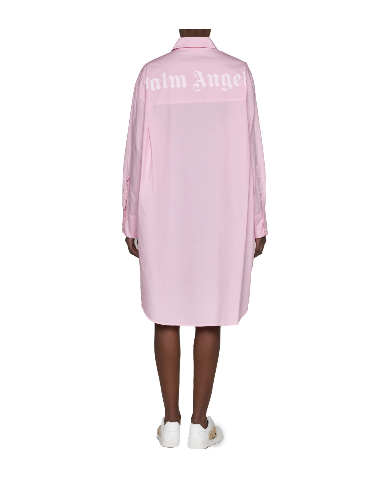Palm Angels Overlogo Shirt Dress - Rosa