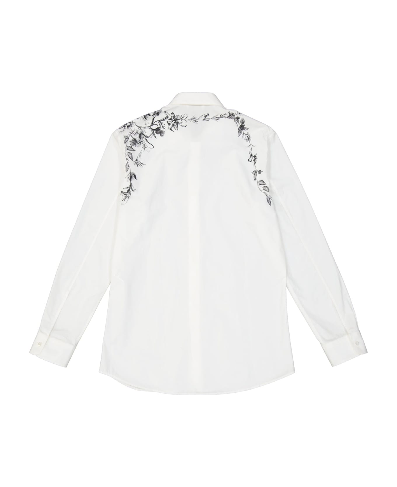 Alexander McQueen Printed Shirt - White