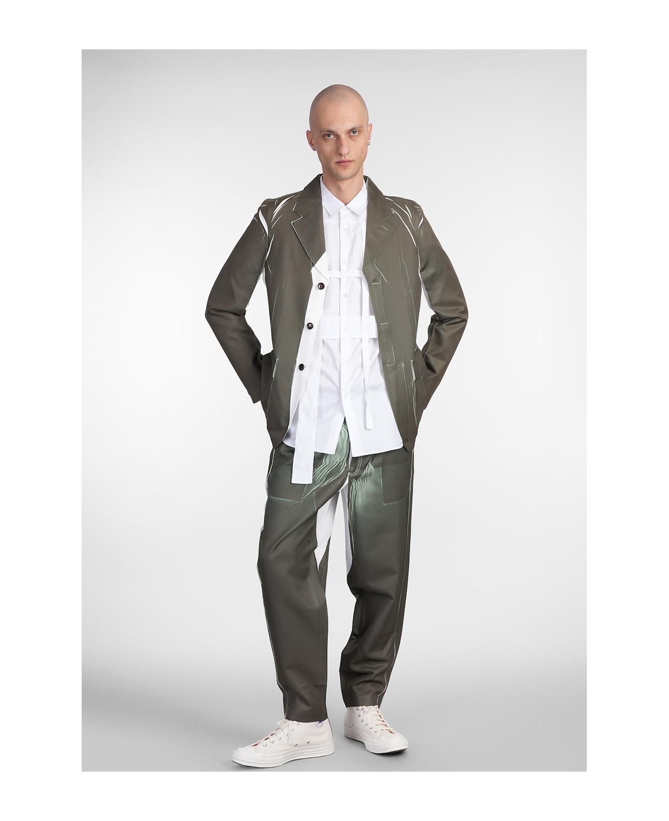Comme des Garçons Shirt Pants In Green Polyester - green