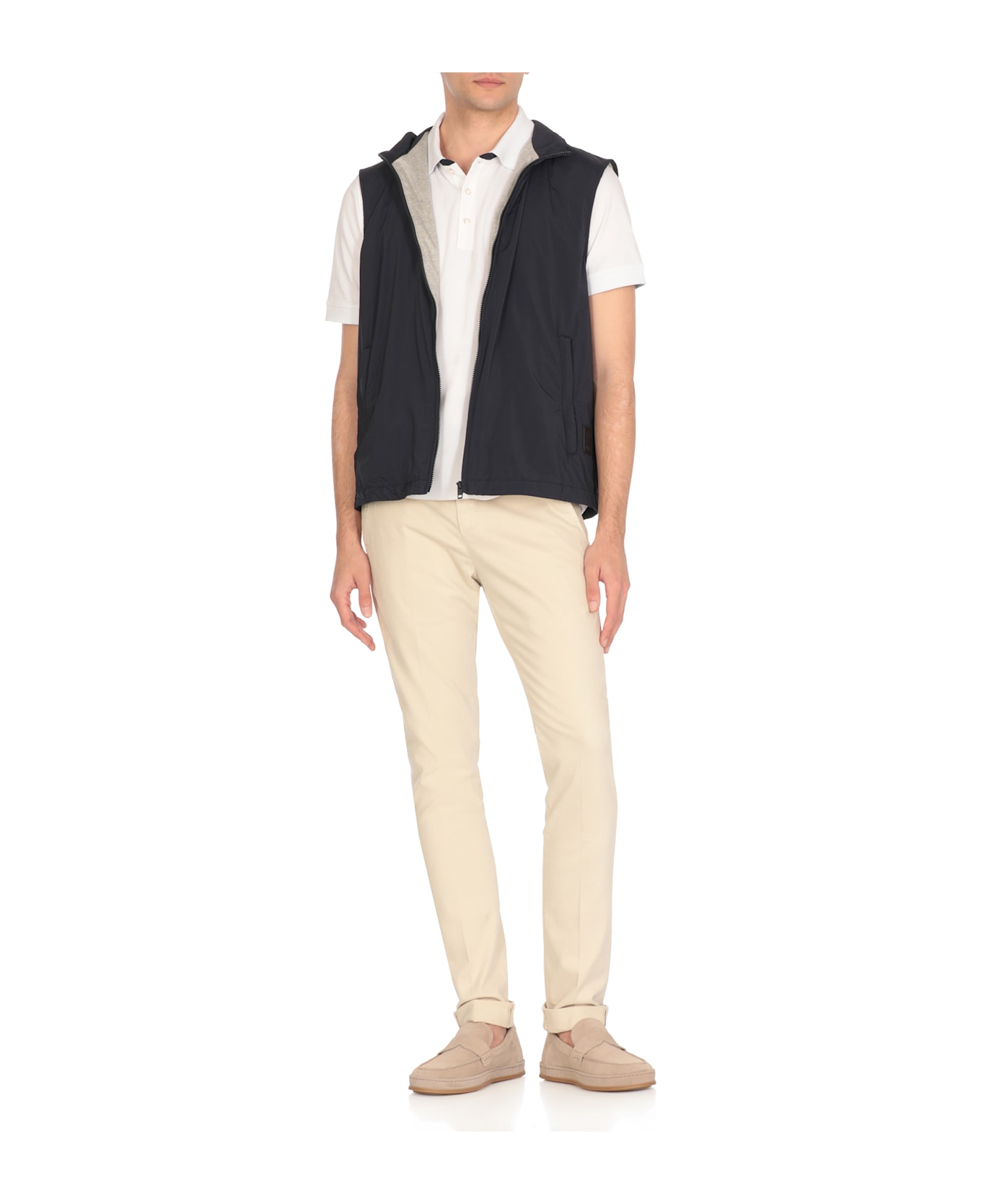 Fay Pique Polo Shirt - White