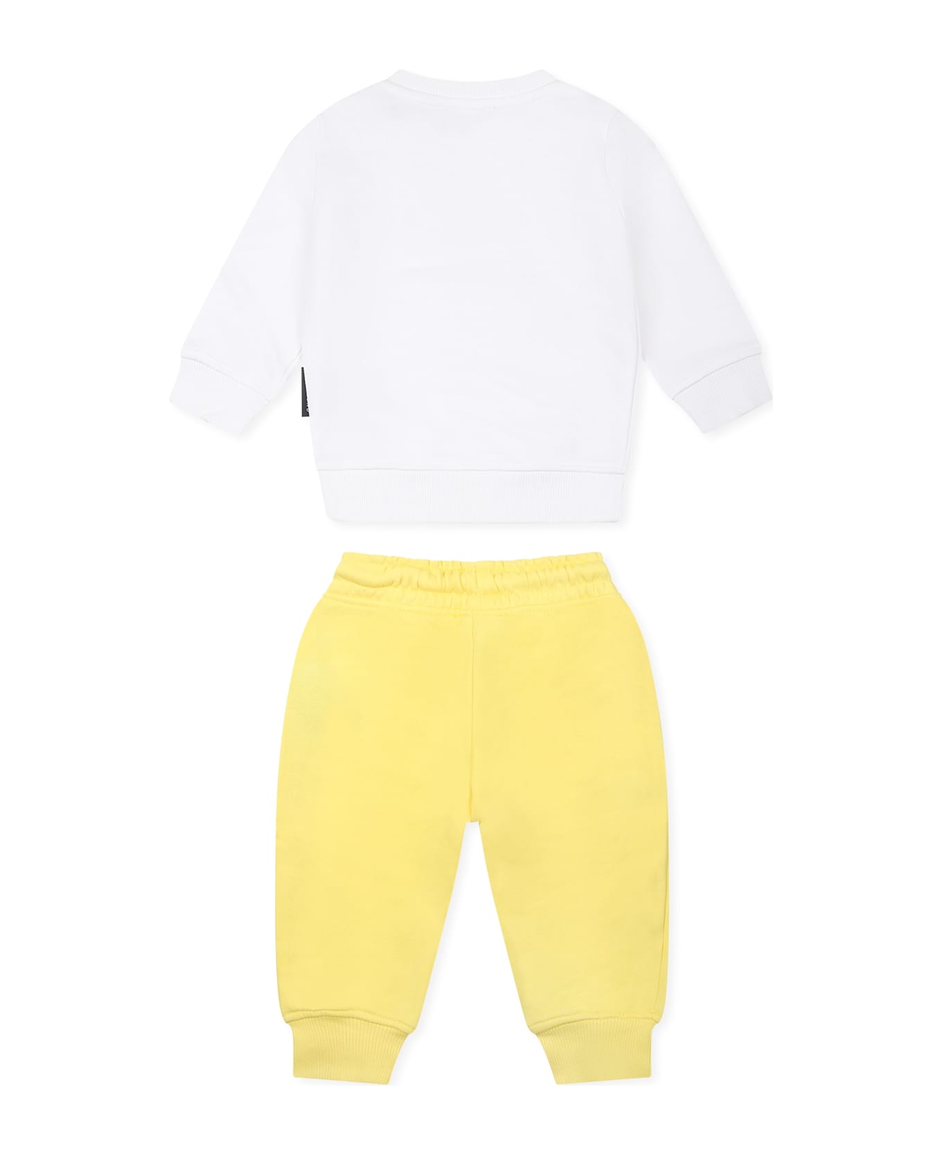 Richmond Yellow Suit For Baby Boy With Logo - Yellow