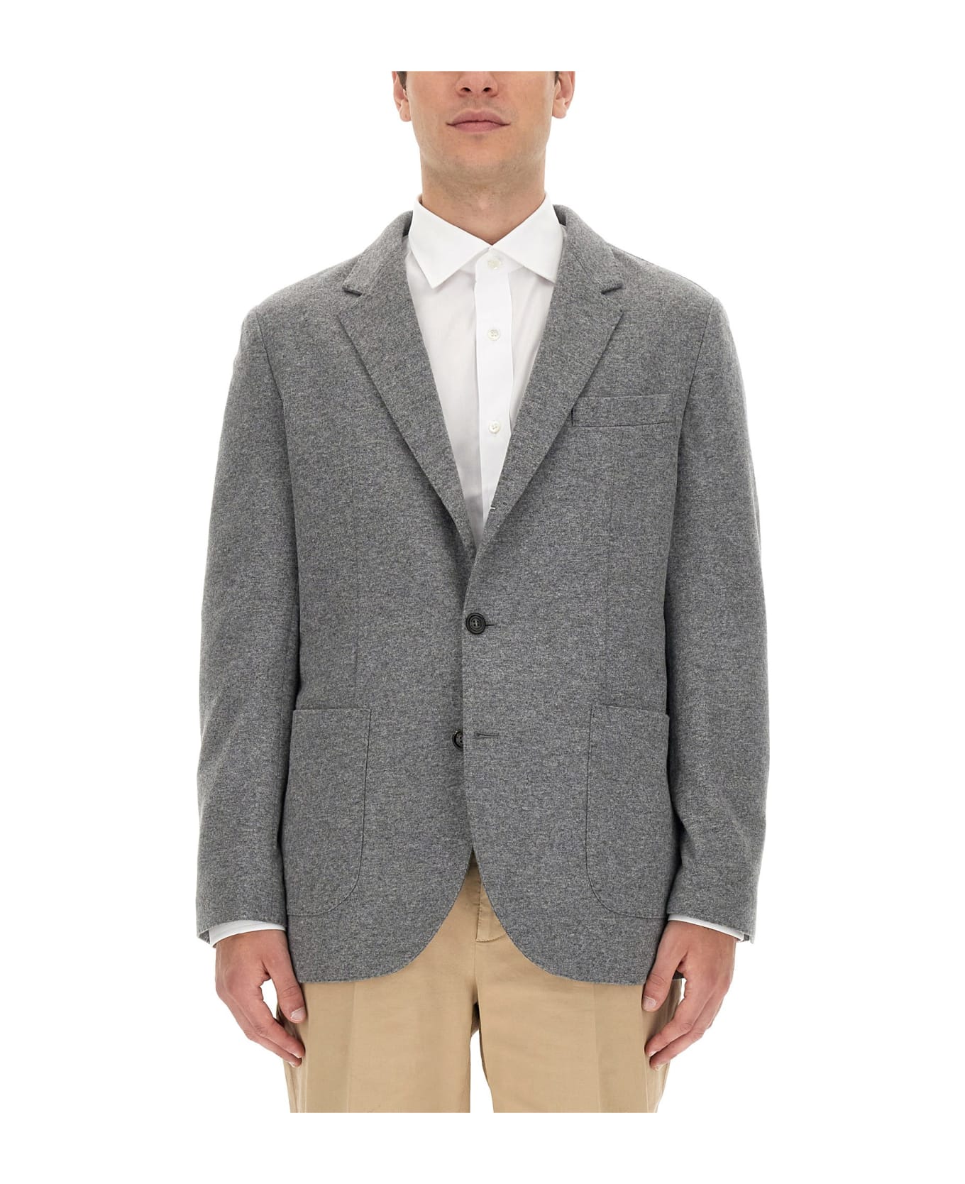 Brunello Cucinelli Single-breasted Jacket - Grey
