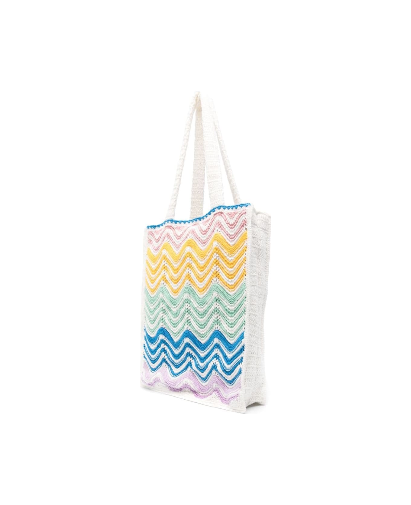 Casablanca Gradient Wave Crochet Bag - MultiColour