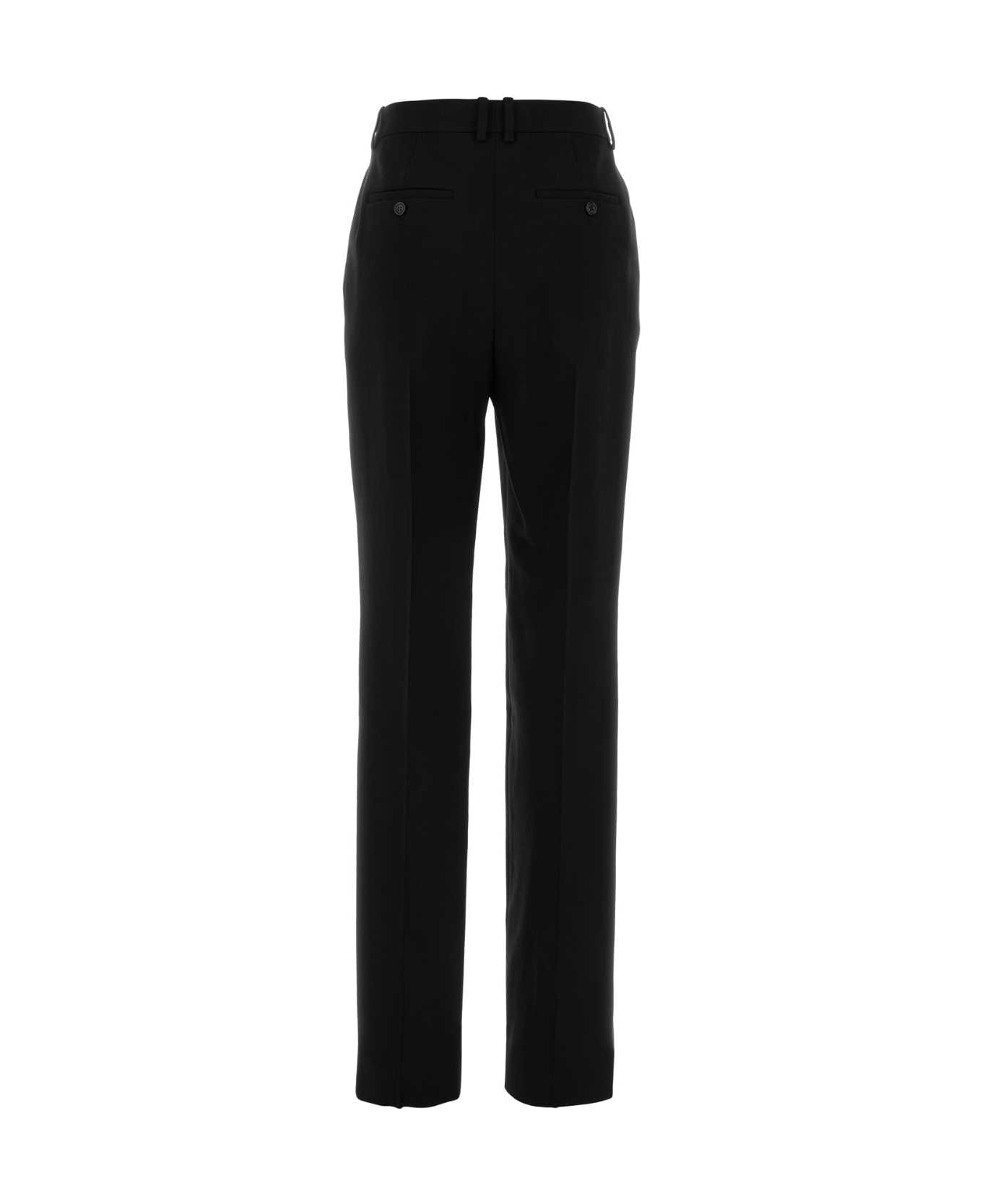 Saint Laurent Black Wool Pant - Black