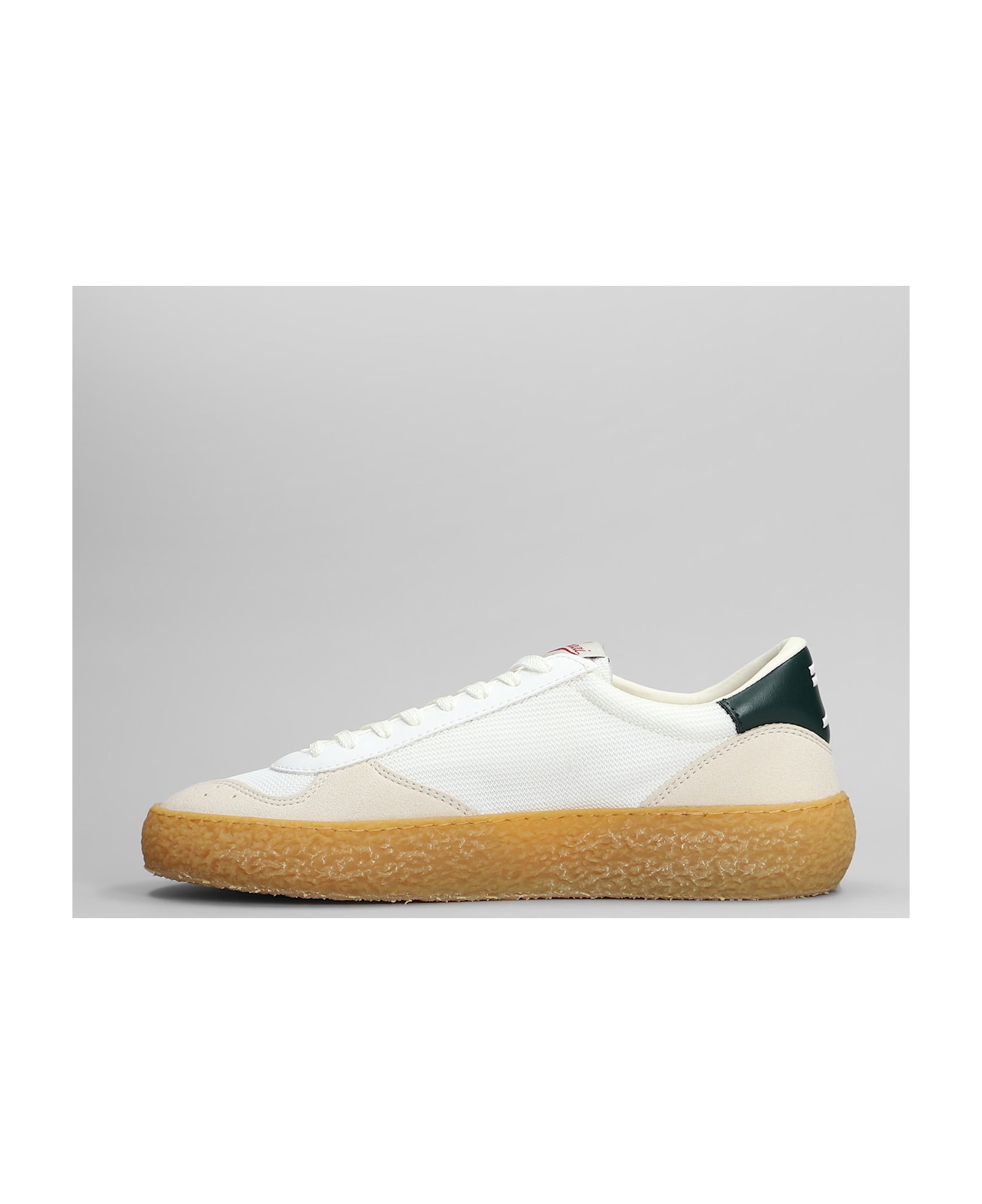 Puraai Evergreen Sneakers In White Leather And Fabric - white