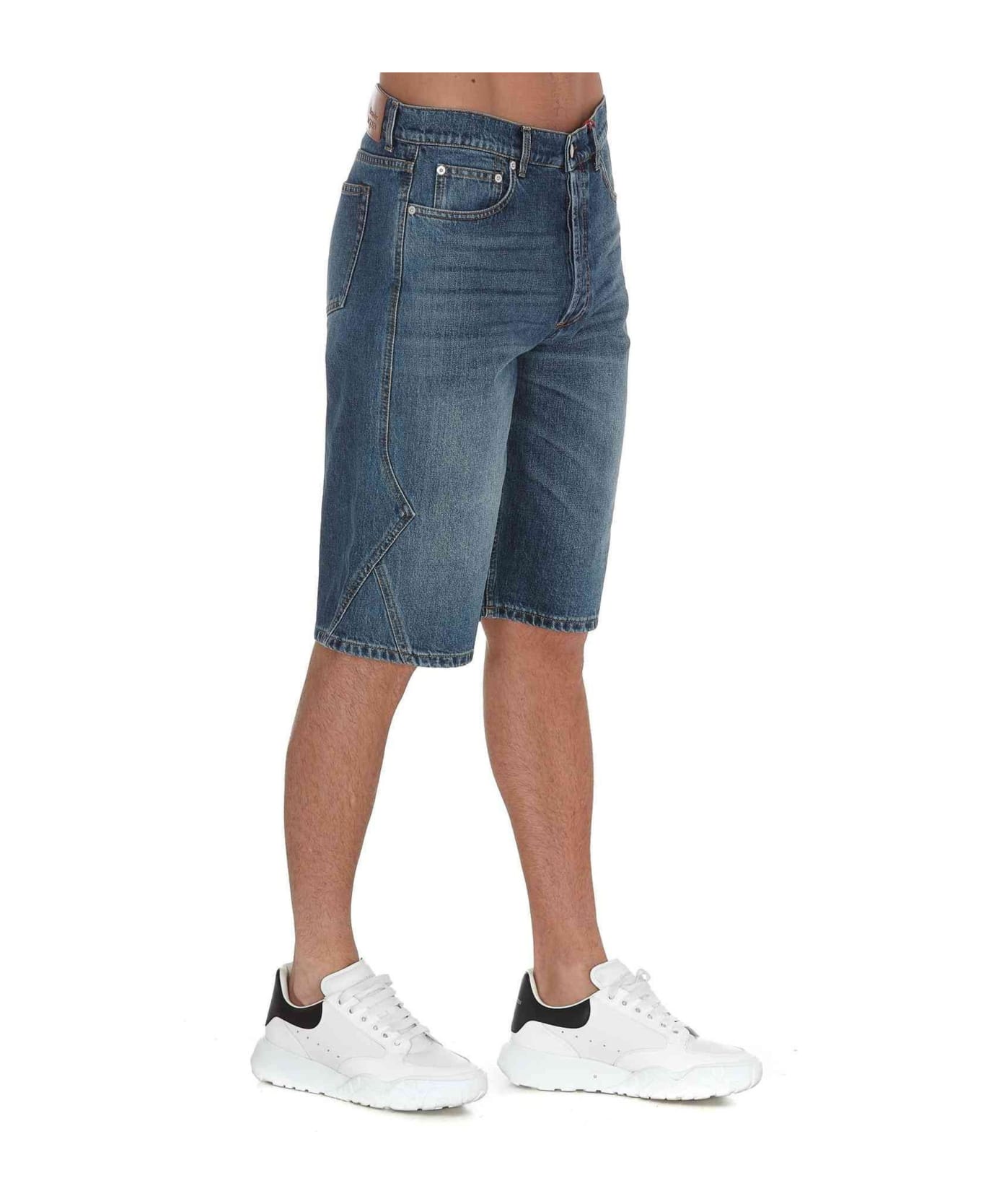 Alexander McQueen Denim Shorts - Blue ショートパンツ