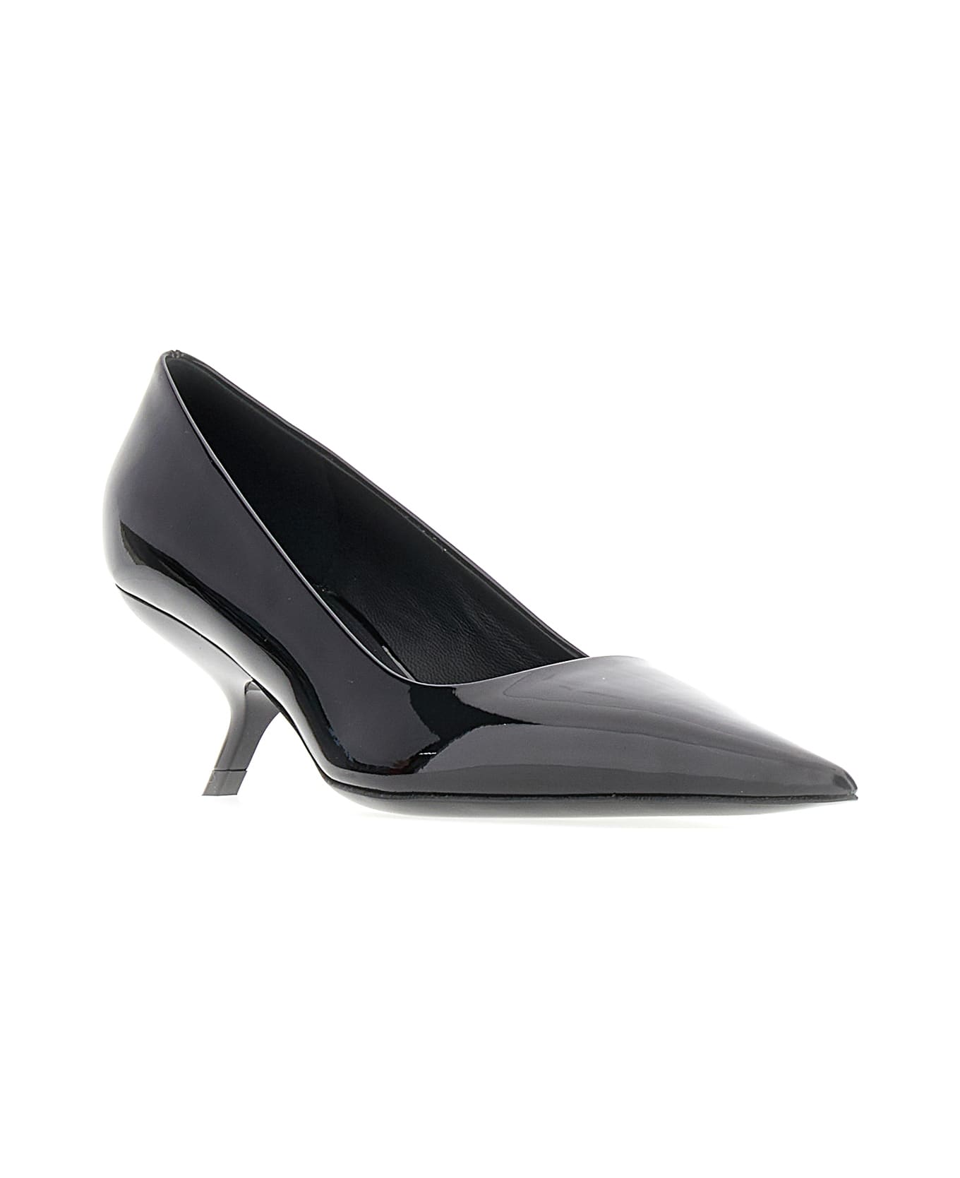 Ferragamo Black Leather Eva Pumps - 003
