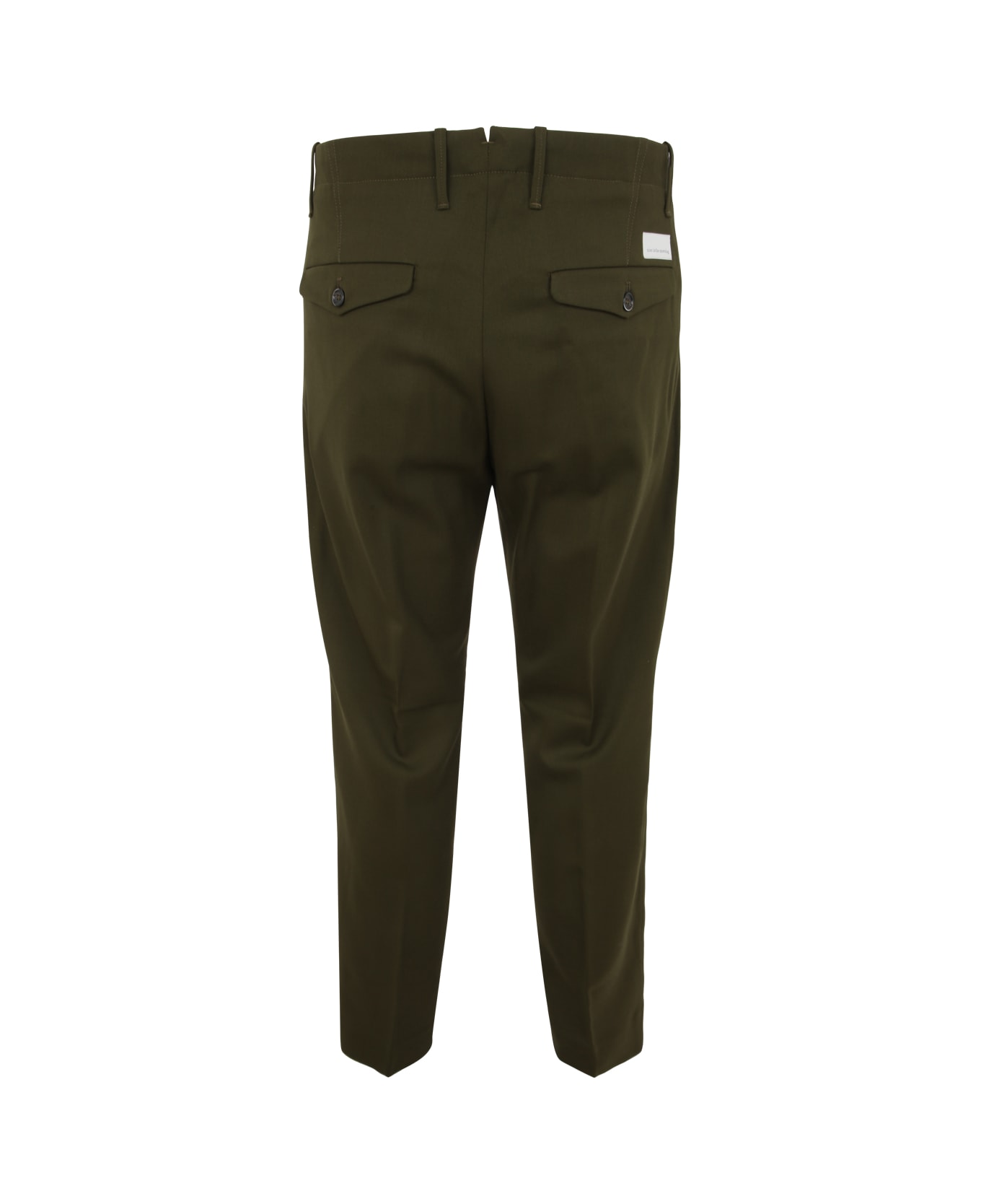 Nine in the Morning Stretch Pants With Pences - Olive ボトムス