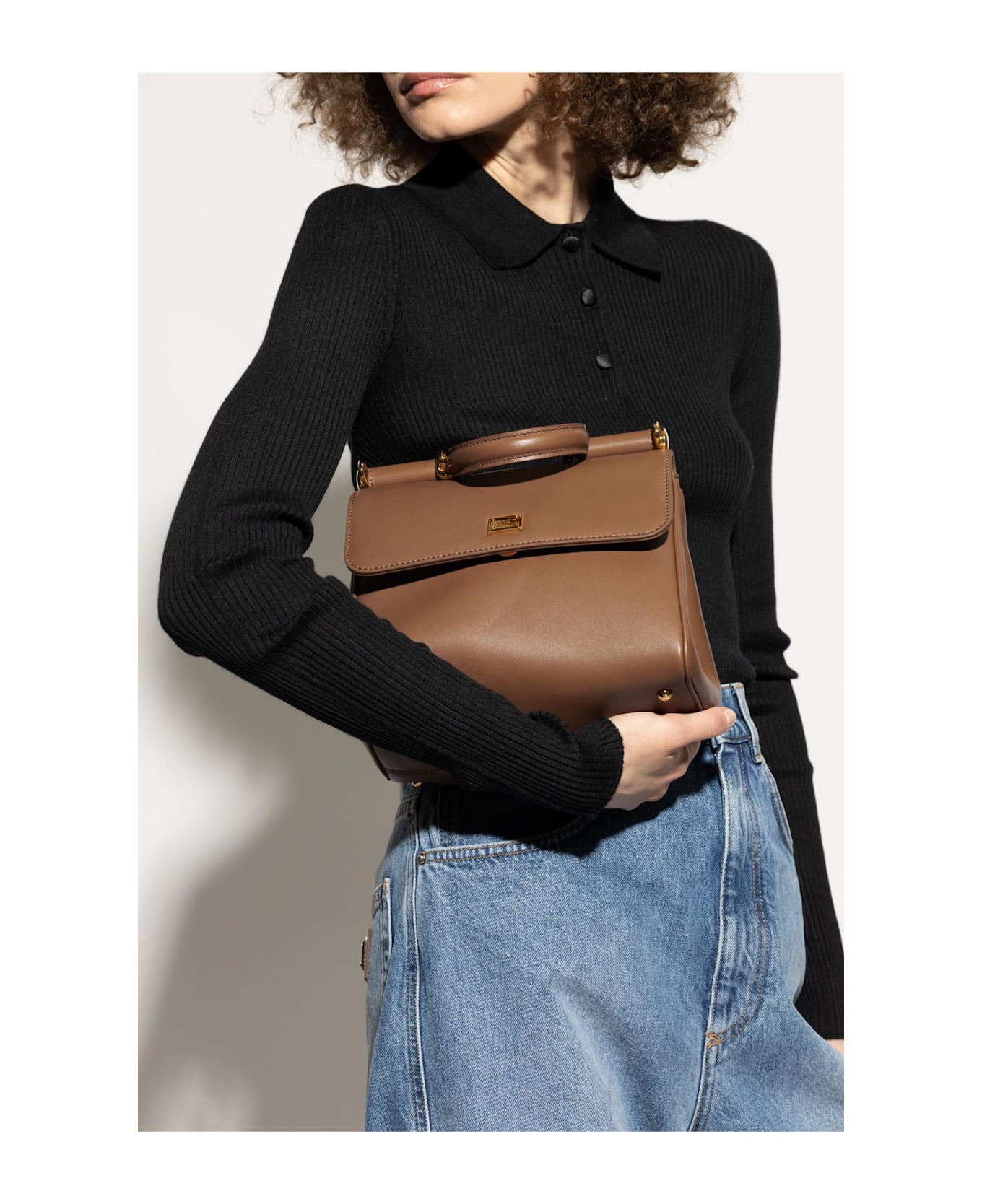 Dolce 
Gabbana Handbag 
sicilly Medium
 - Brown トートバッグ