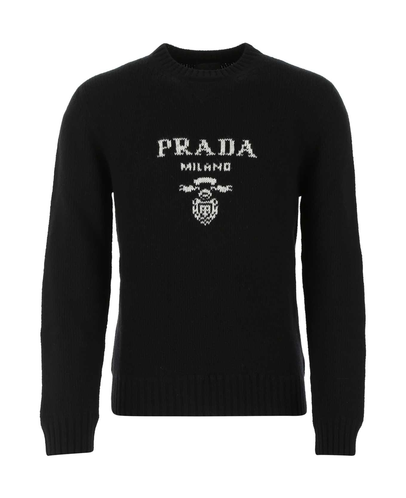 Prada Black Wool Blend Sweater - F0002