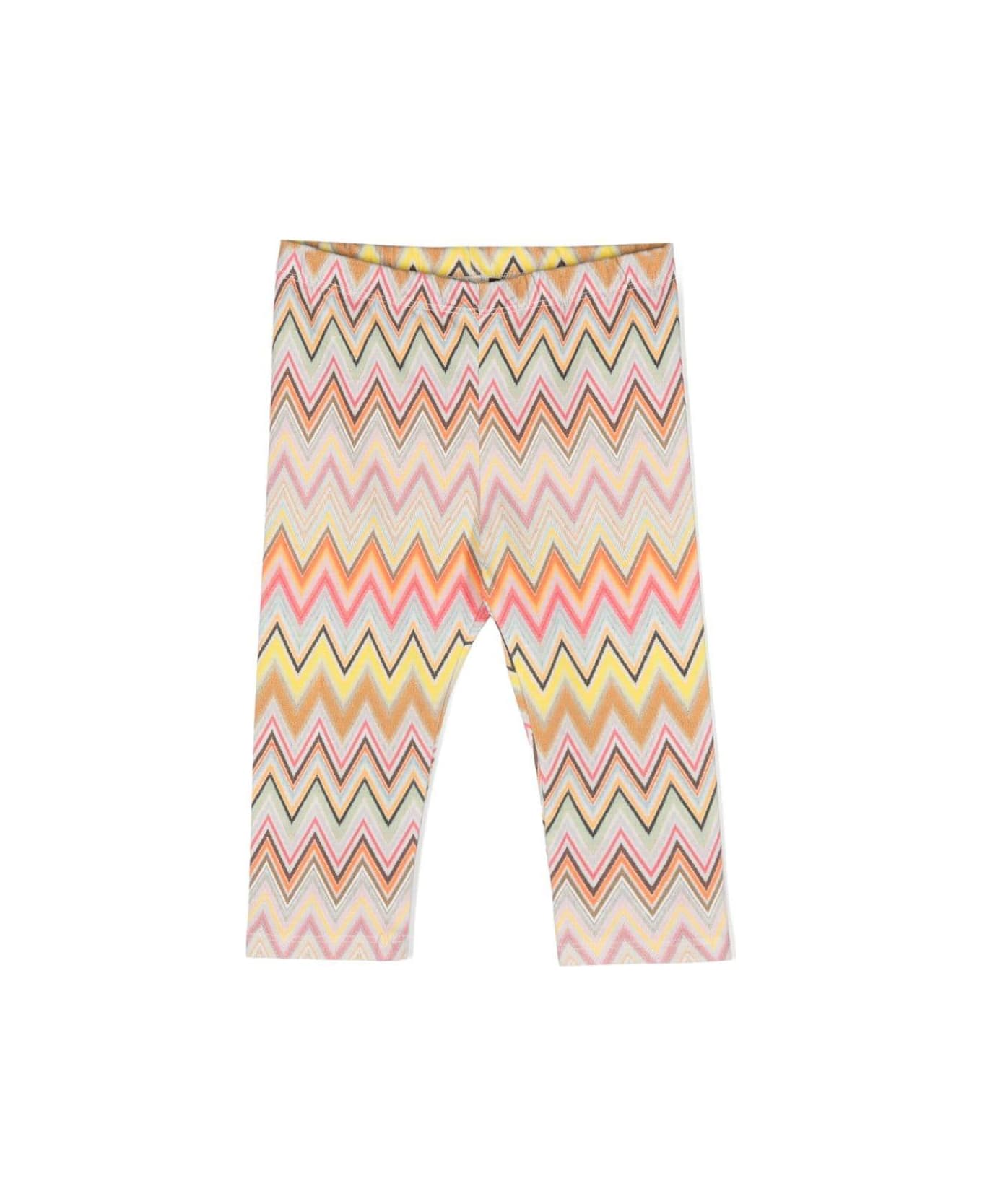 Missoni Kids Leggings Con Stampa - Cream