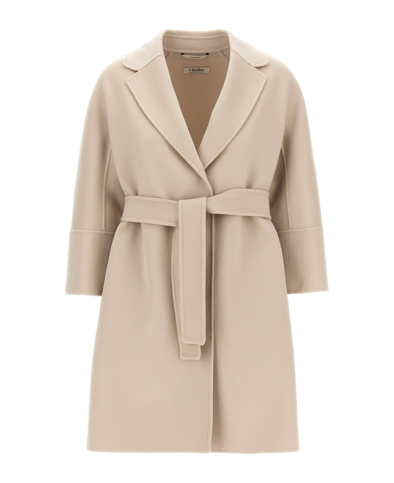 'S Max Mara 'arona' Coat 'S Max Mara - NATURAL