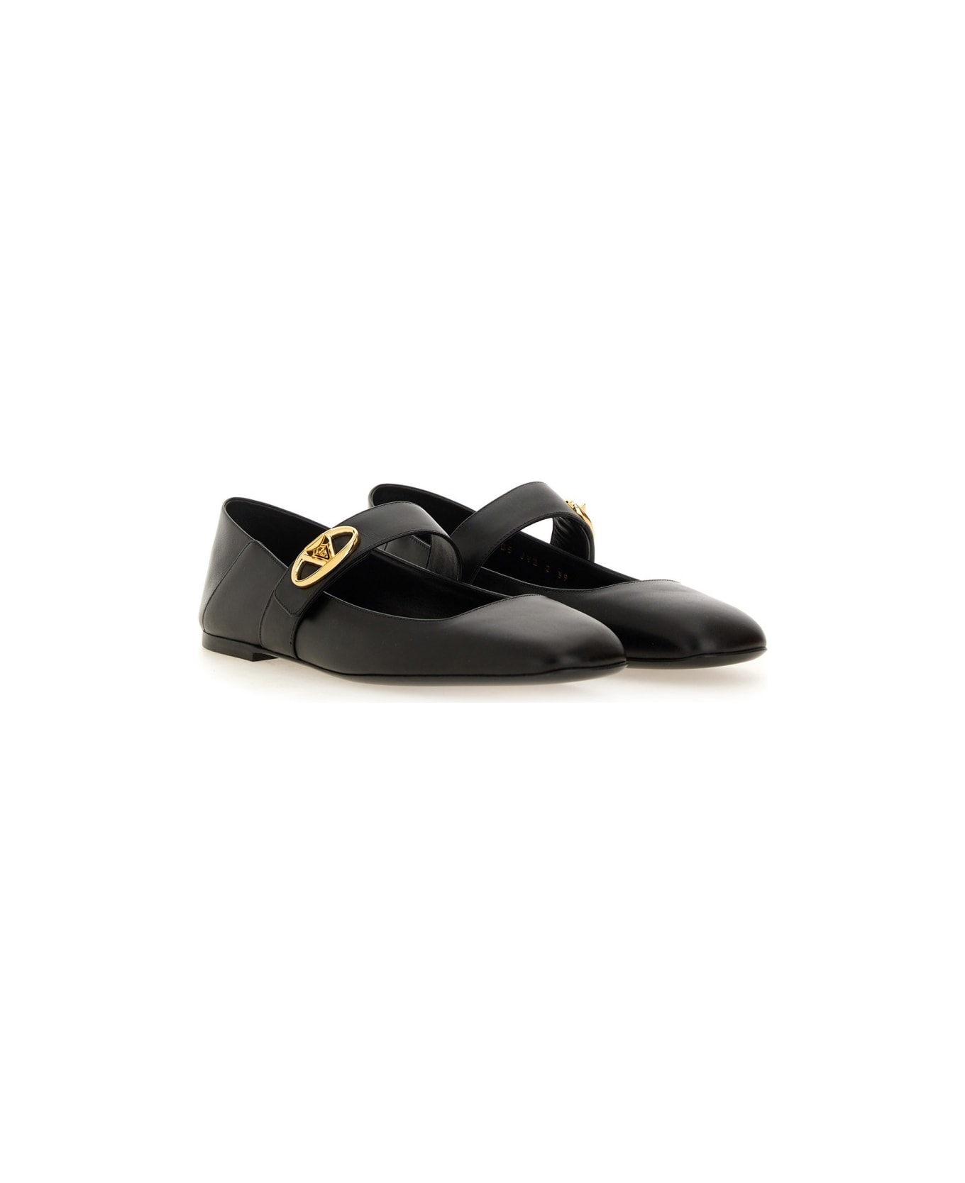 Valentino Garavani Ballerina Mary-jane Vlogo Locker - BLACK